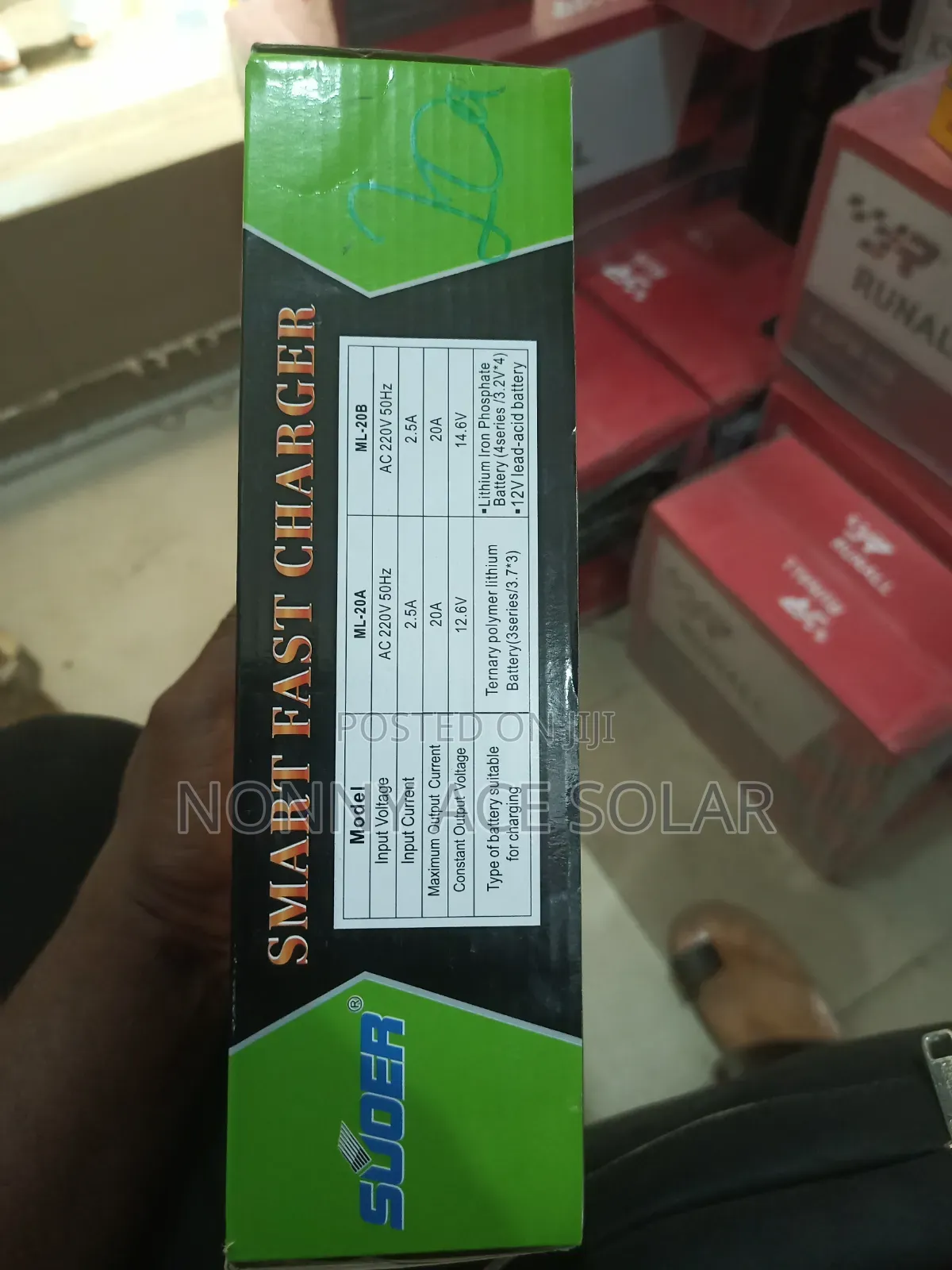 Suder Smart AC Fast Charger Lithium Battery Supported 12v 20ah