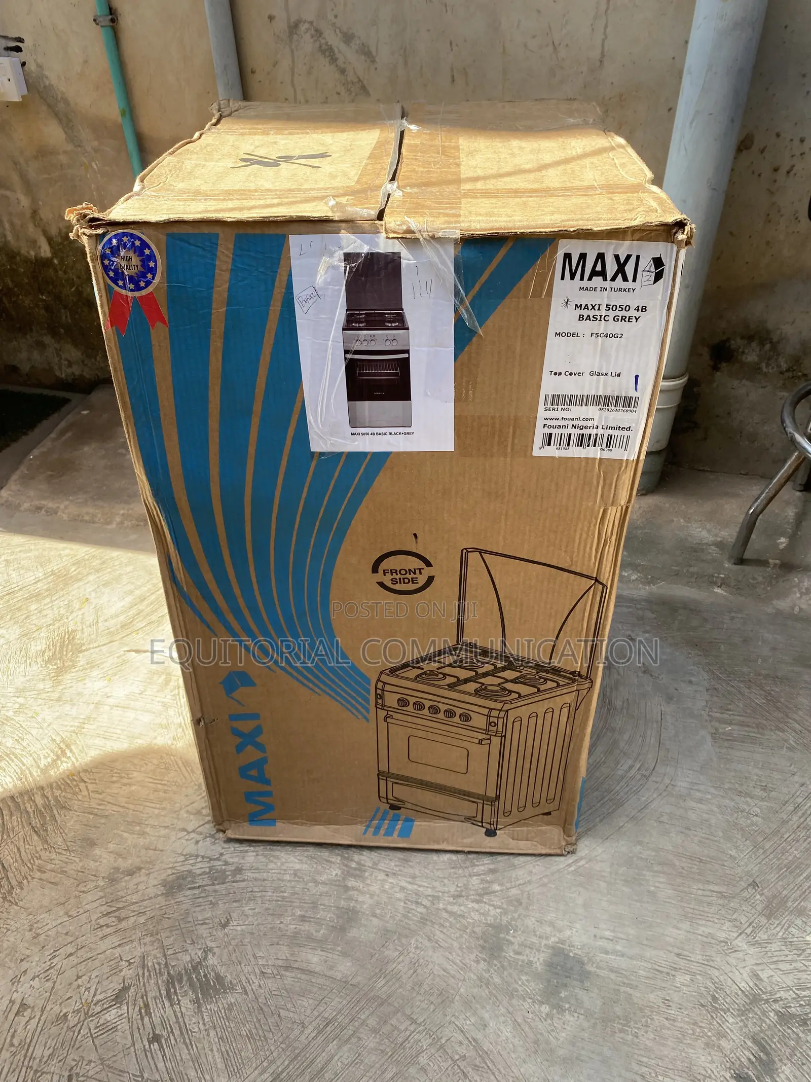 MAXI 50x50cm Gas Cooker and Oven for Convenient Home Cooking FSC40G2