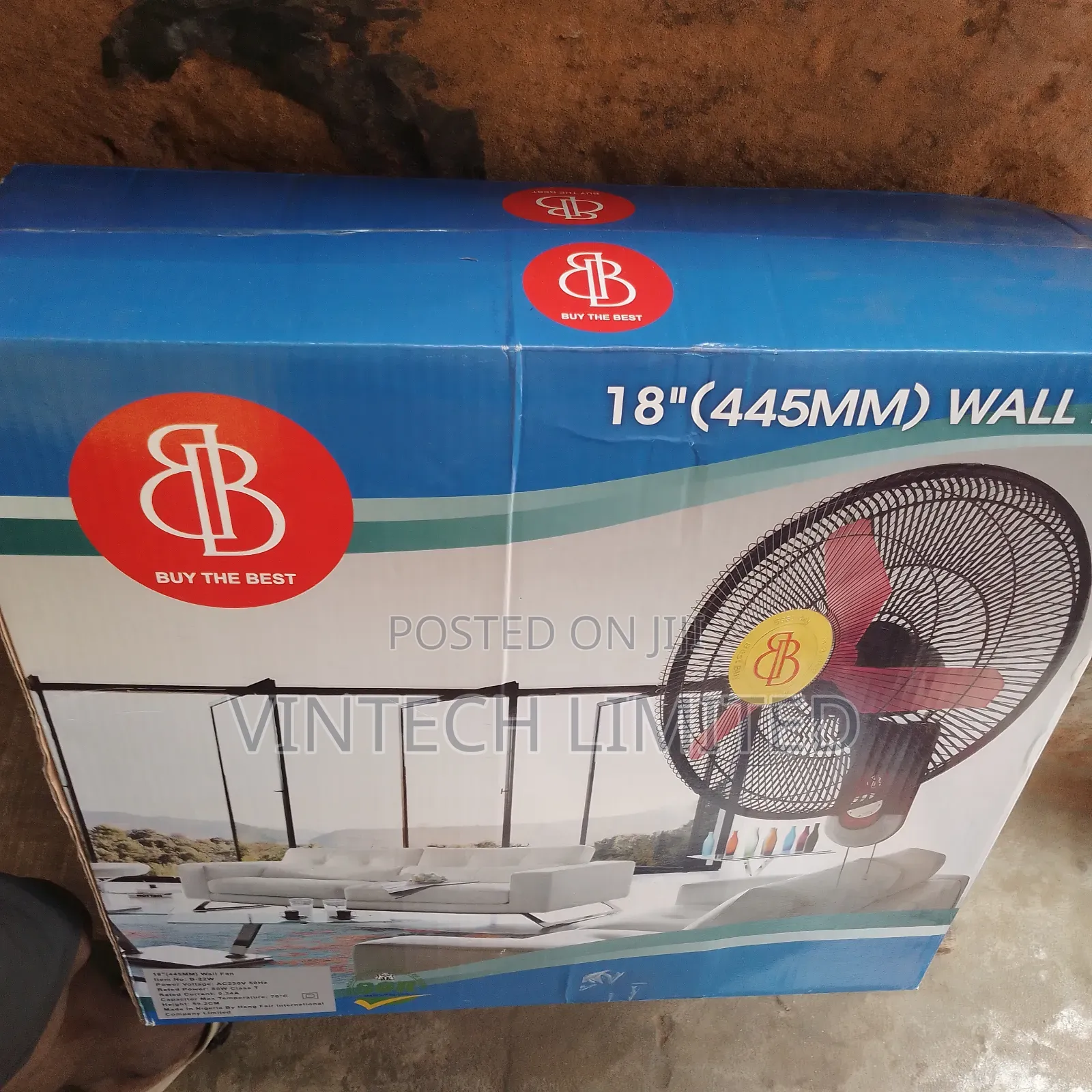 BB 18 Inches Wall Fan