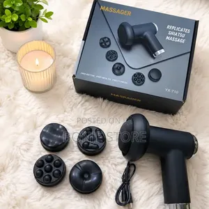 YX-710 Shiatsu Massage Gun With 4 Head - Deep Tissue Massage