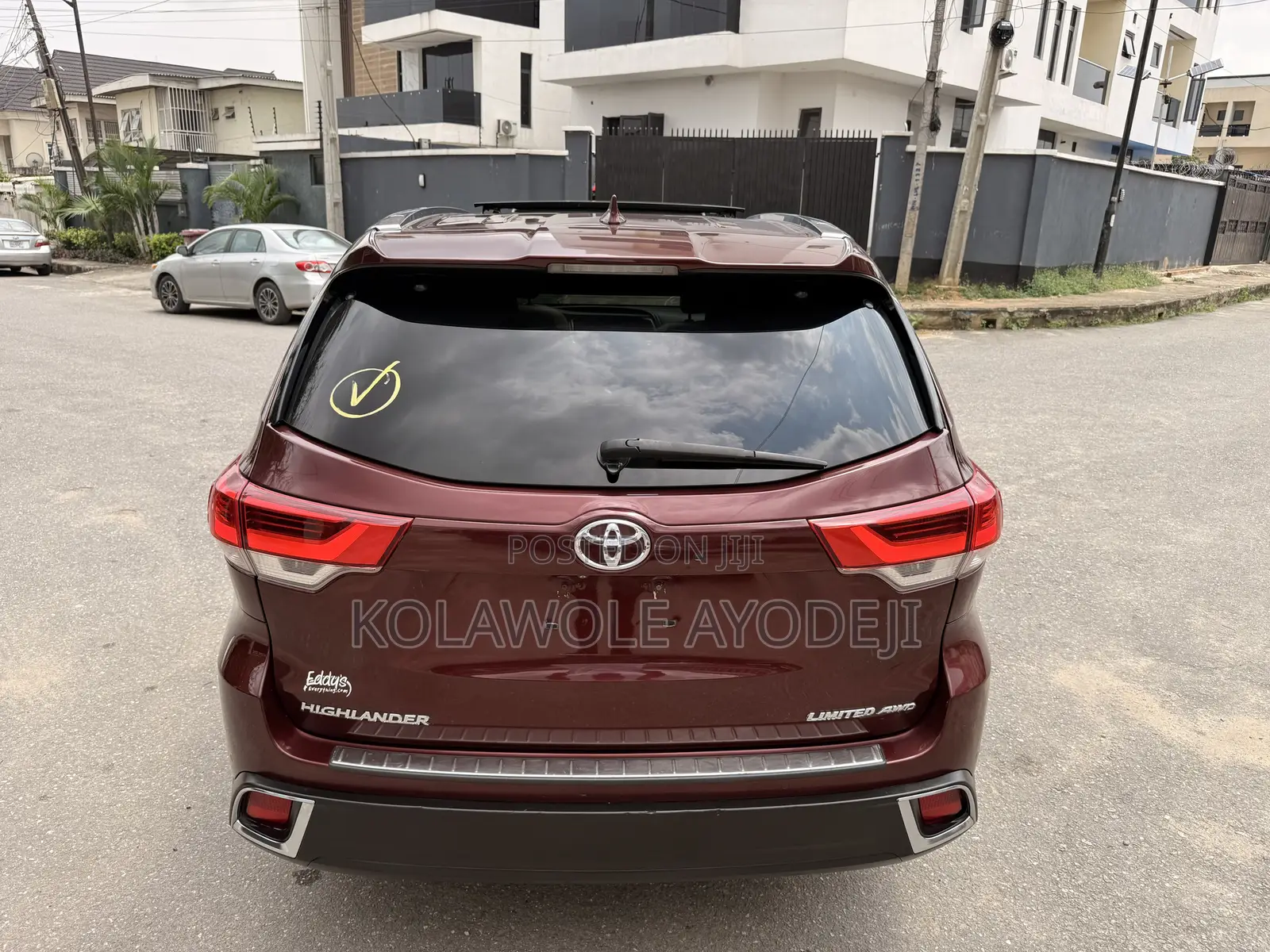 Toyota Highlander Limited Platinum 4x4 V6 (3.5L 6cyl 8A) 2017 Burgundy