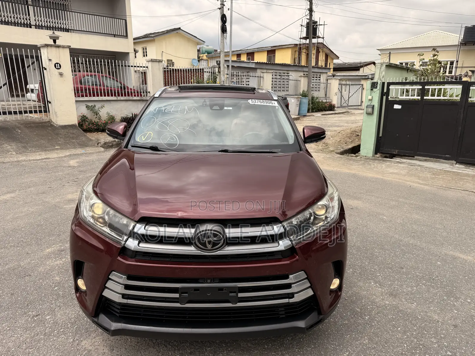 Toyota Highlander Limited Platinum 4x4 V6 (3.5L 6cyl 8A) 2017 Burgundy