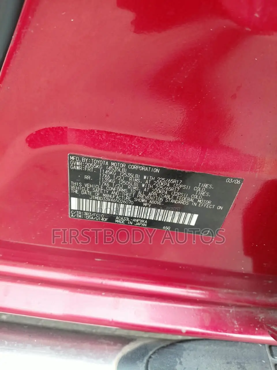 Toyota RAV4 2008 Red