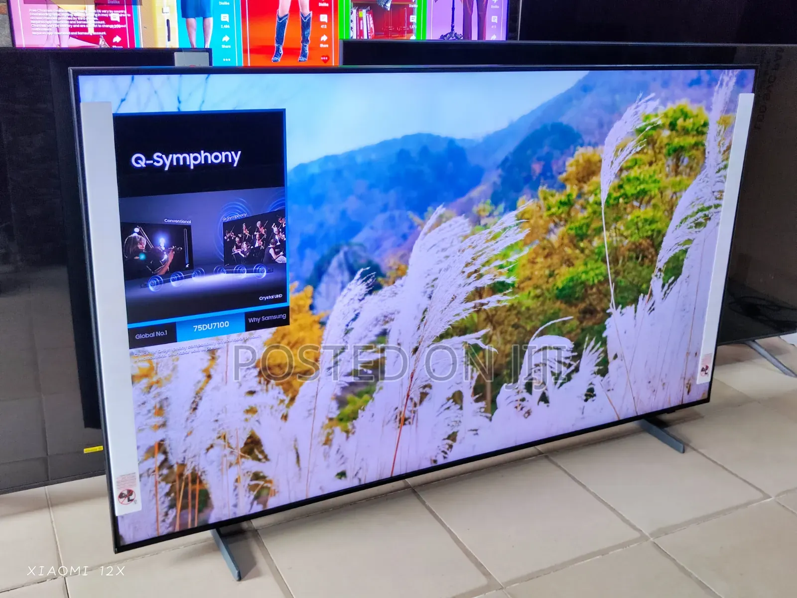 Good as New 75" Samsung Crystal UHD 4k HDR Bezel-Less Screen Smart TV