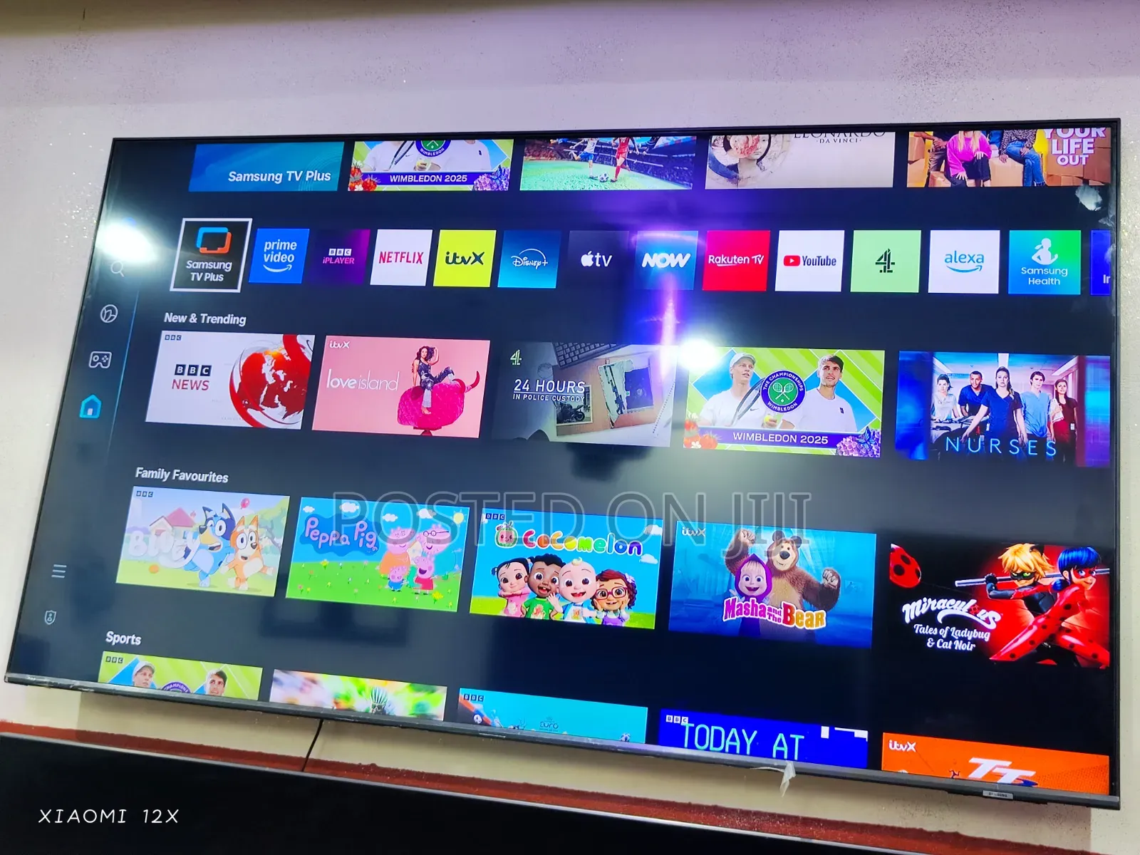 Neat Uk Used 55" Samsung Qled 4k Q60b Bezel-Less Screen Airslim Smart