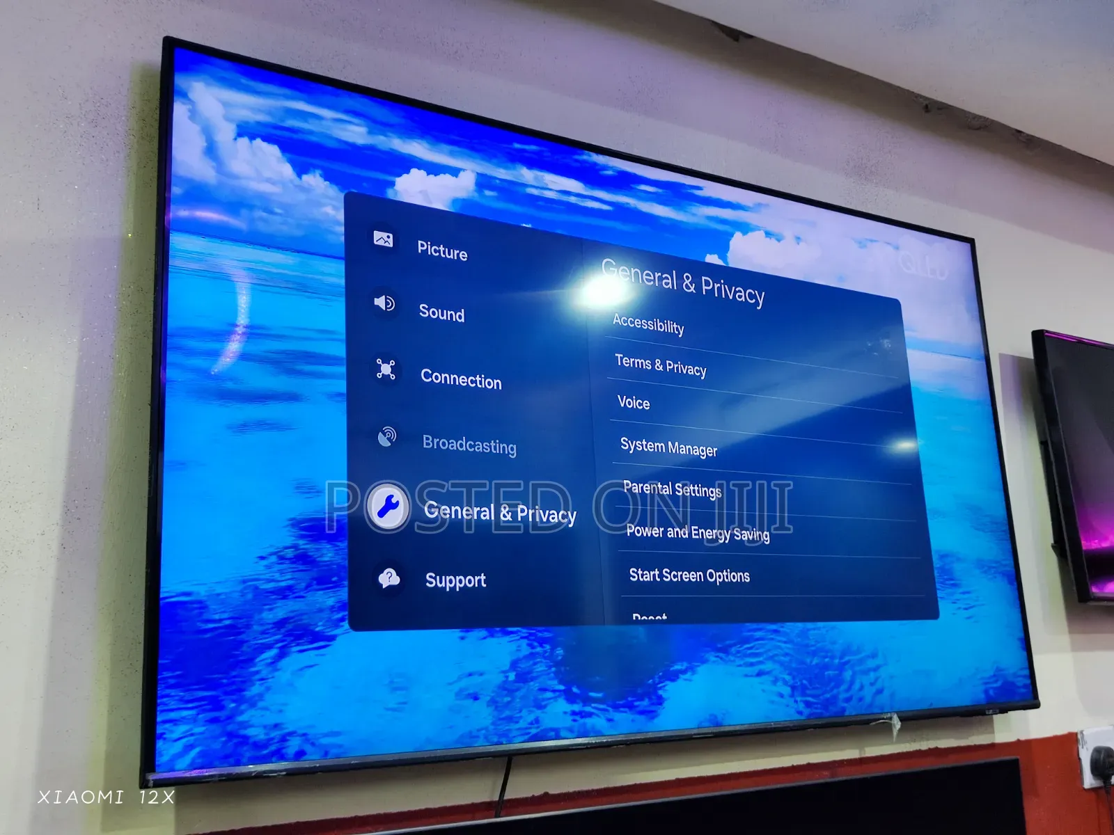 Neat Uk Used 55" Samsung Qled 4k Q60b Bezel-Less Screen Airslim Smart