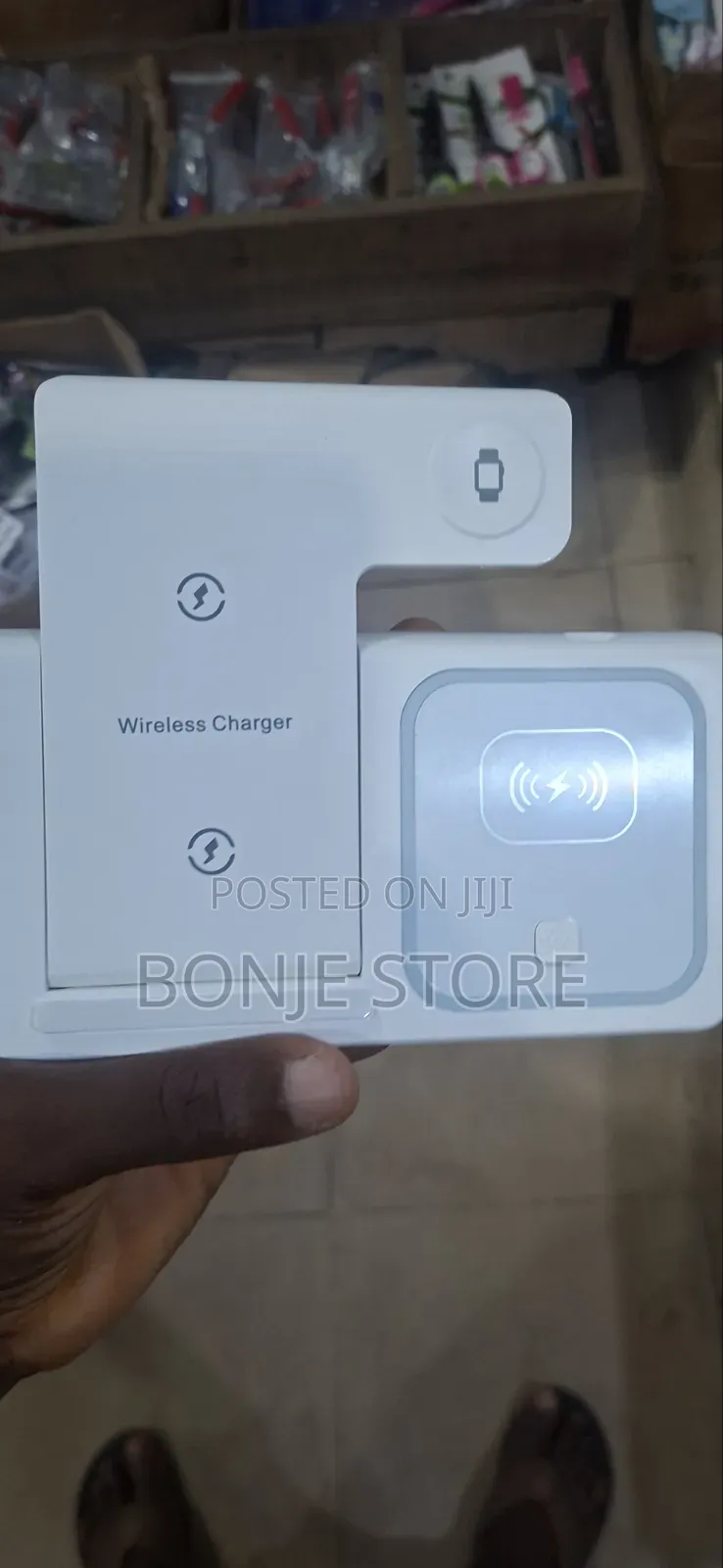 3in1 15w Wireless Fast Charging Port Dock Station