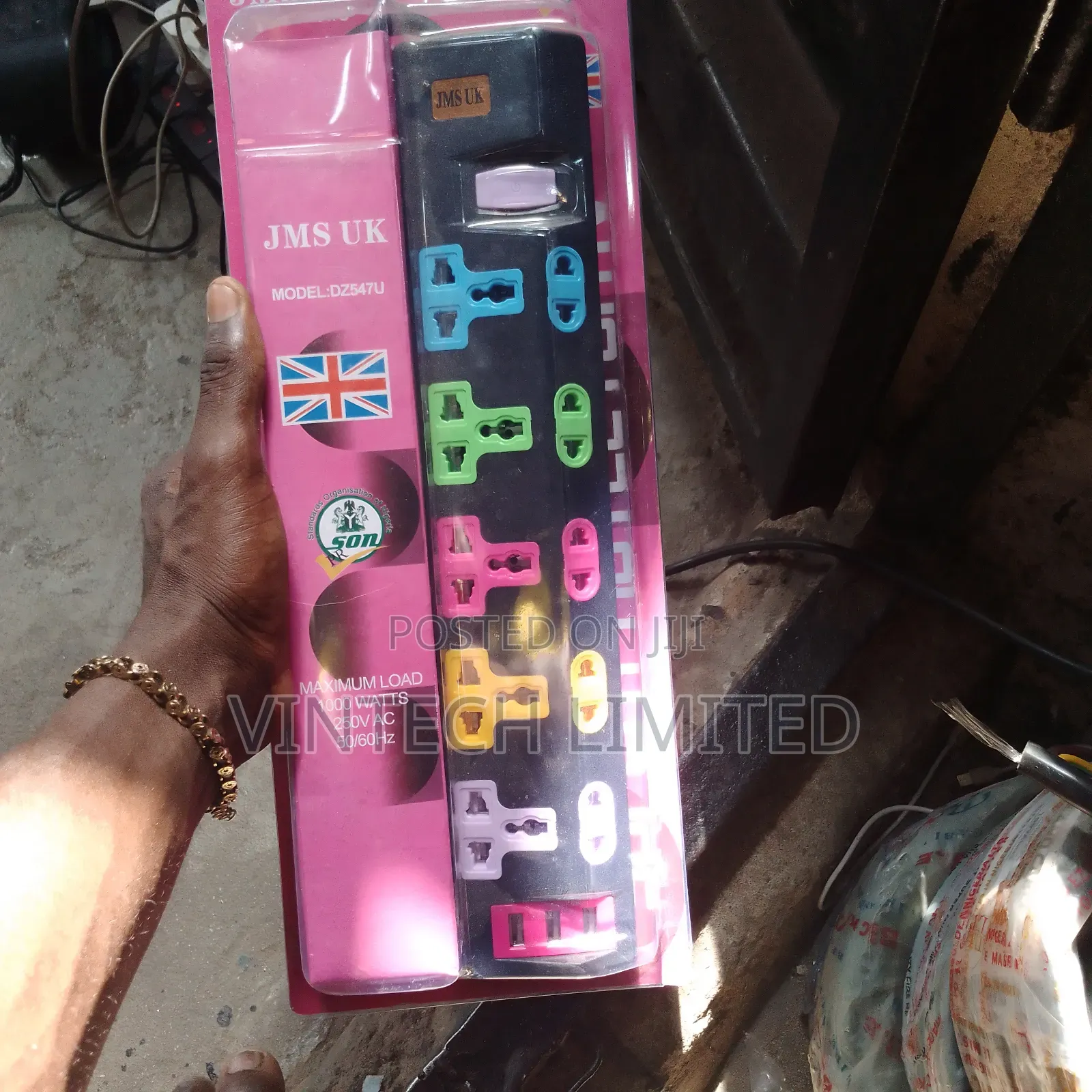 5way Extension Socket With USB Ports