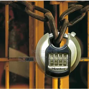 Master Lock Excell Weatherproof Combination Disc Padlock Silver 70mm