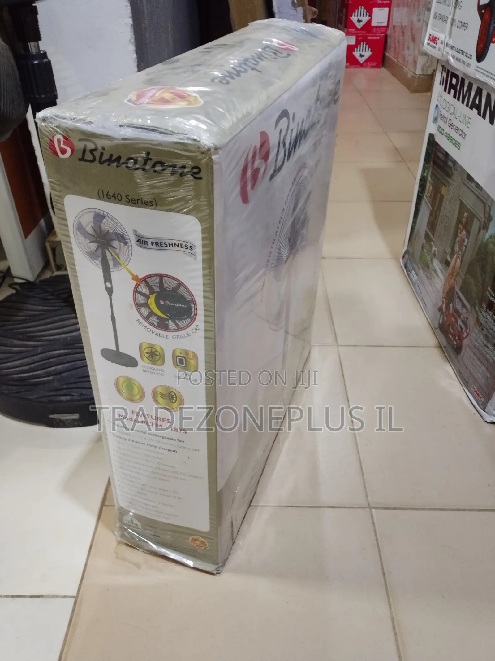 Buy Binatone RCM-1875 1.6m Rechargeable Standing Fan Today