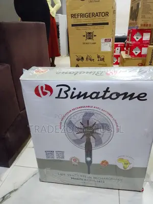 Powerful Binatone Rechargeable Pedestal Fan RCM-1875 1.6m