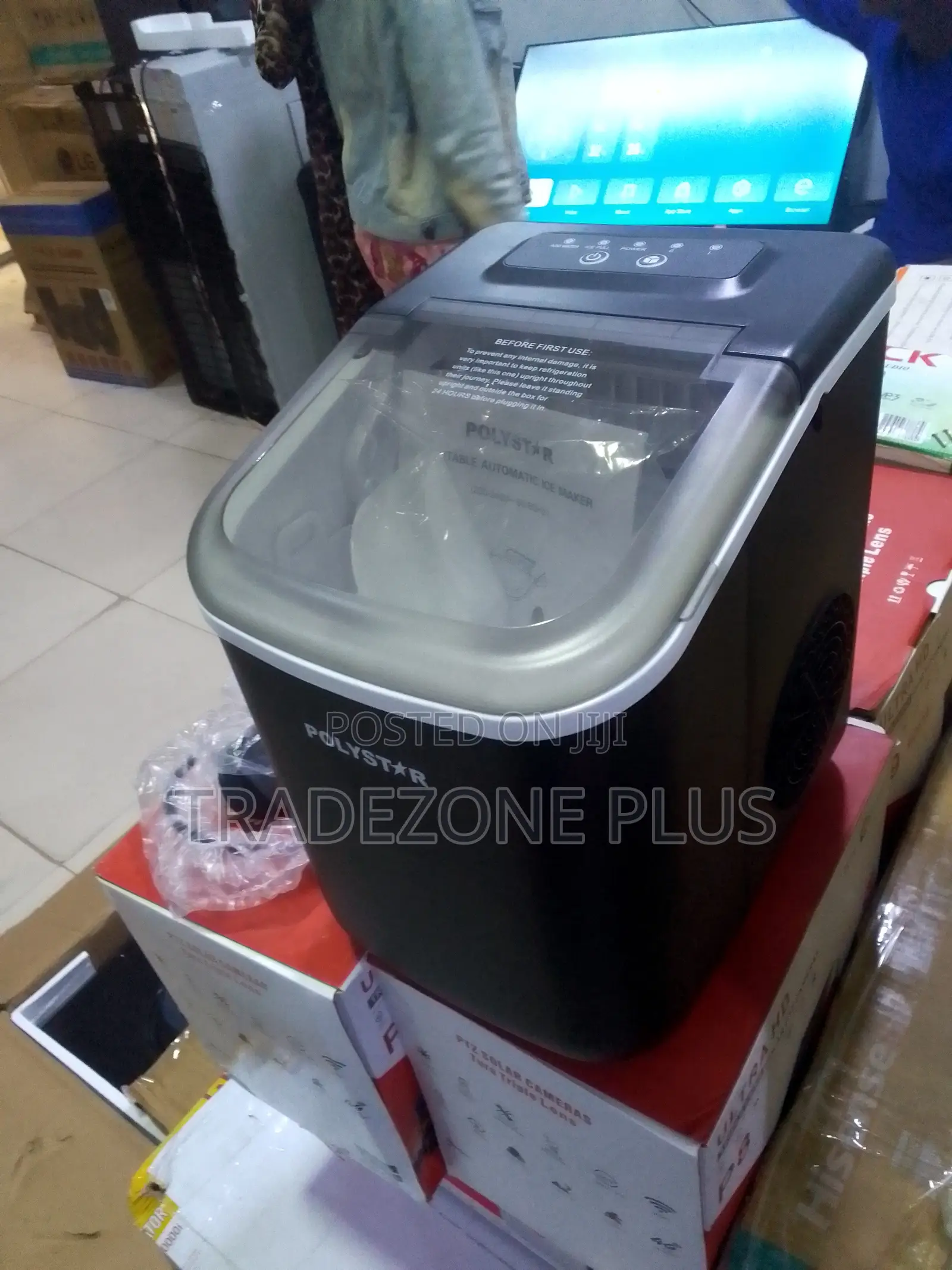 Polystar PV-JYIM6B Ice Maker With Removable Basket
