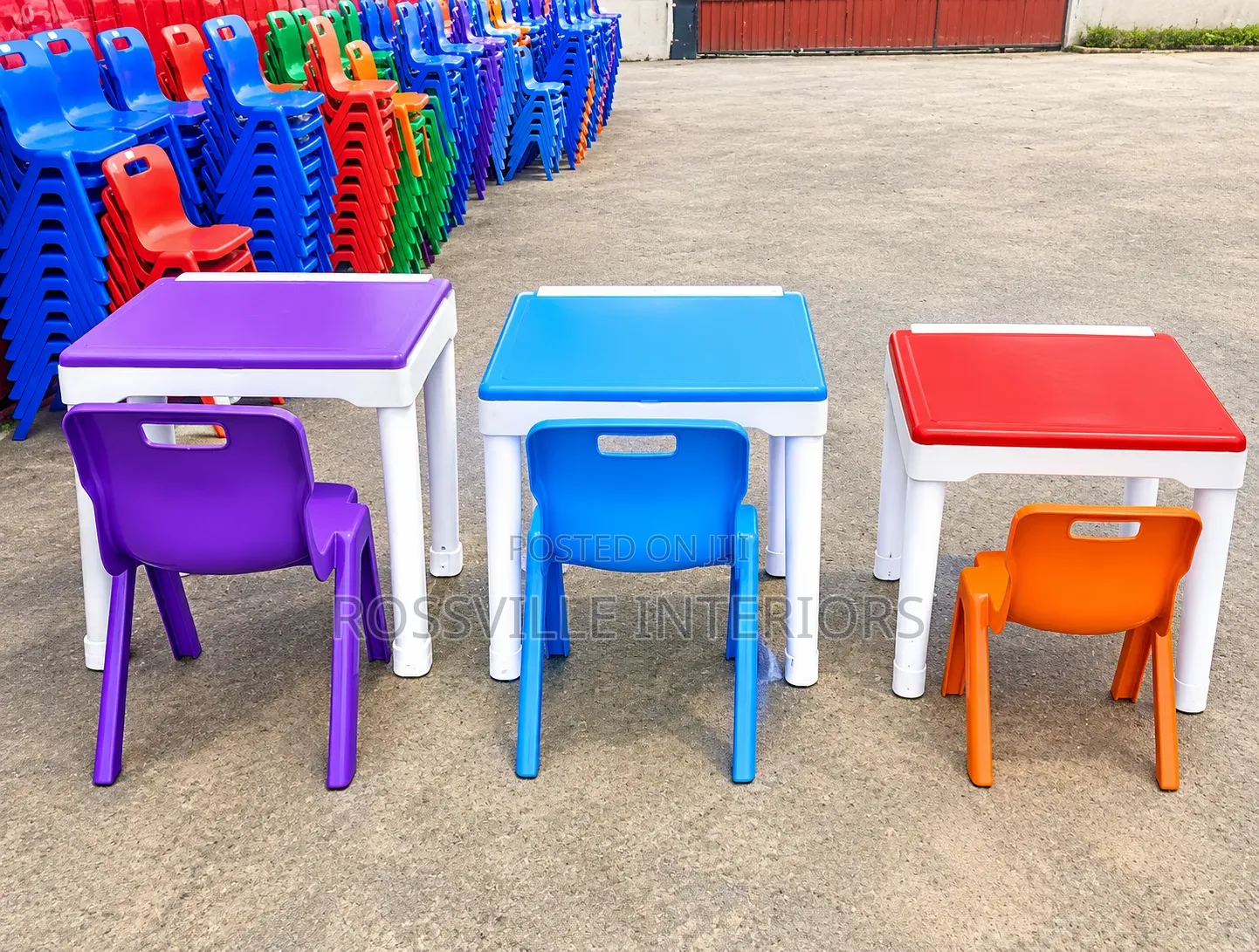 Affordable Children’s Plastic Tables and Chairs in Lagos, for Creche