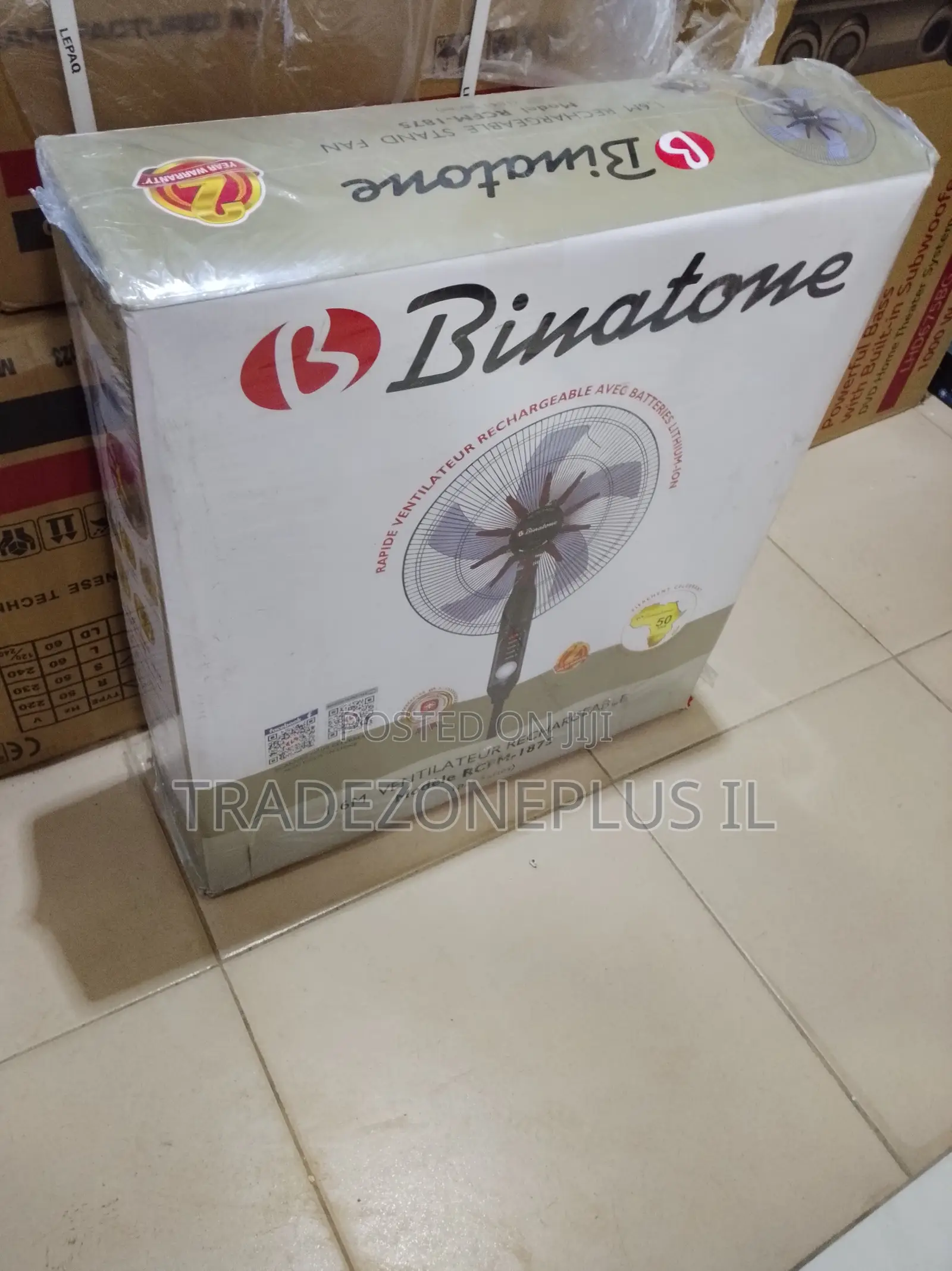 Enjoy Cool Breezes With Binatone 1.6m Rechargeable Fan