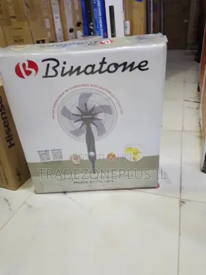 Binatone 1.6m Rechargeable Floor Fan for Modern Living Spaces