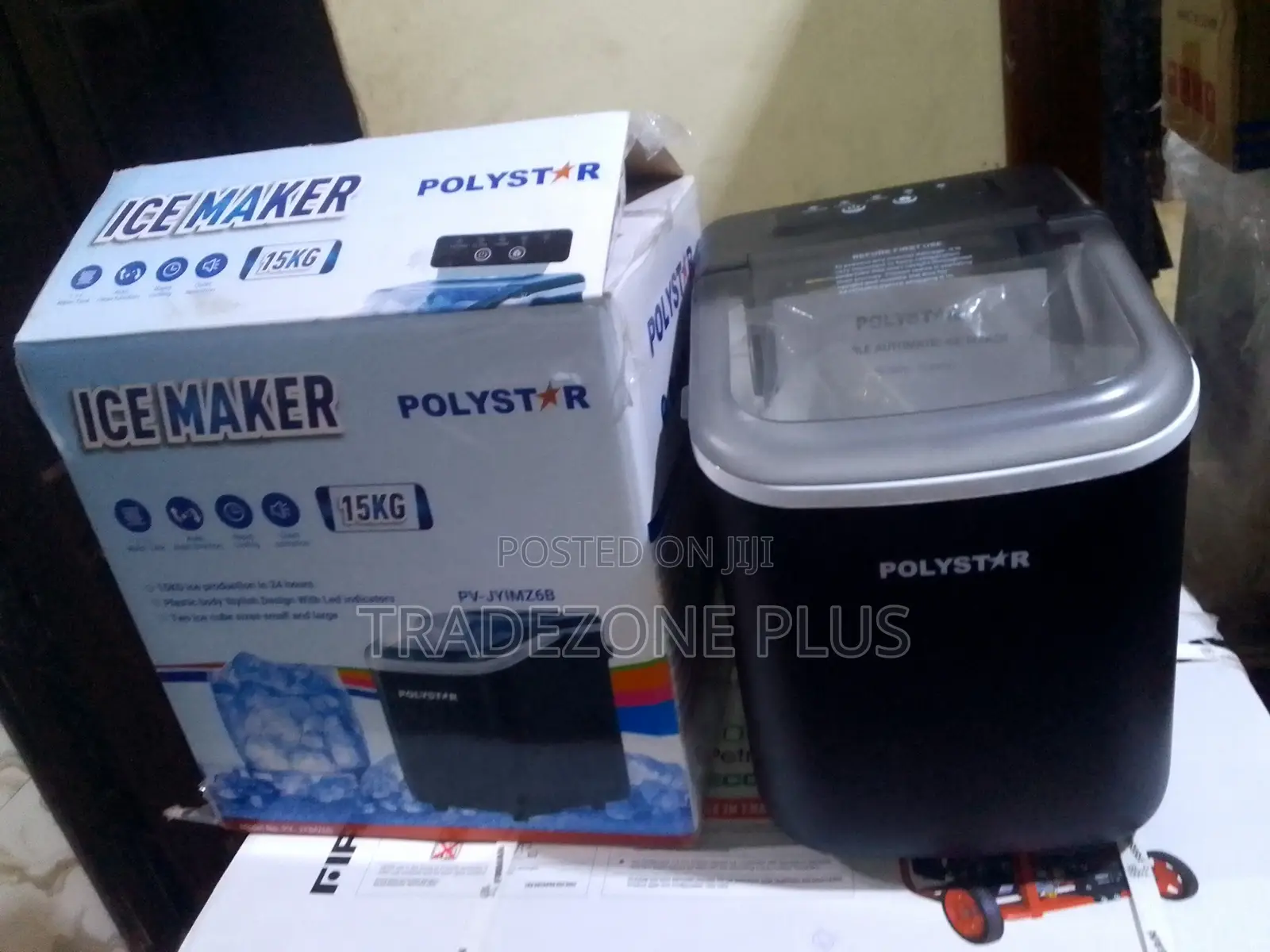 Polystar Ice Maker 15kg for Convenient Ice Making