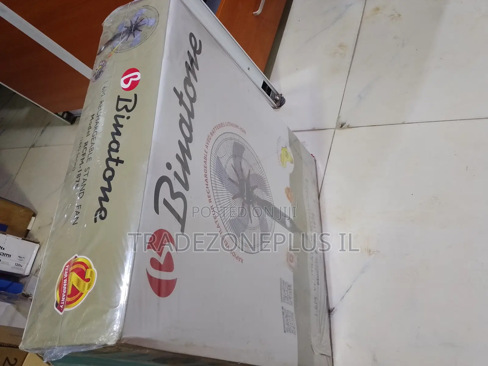 Binatone RCM-1875 Rechargeable Fan for Bedroom and Parlour