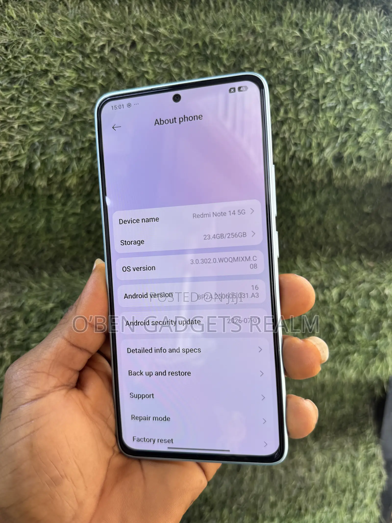 Xiaomi Redmi Note 14 5G 256 GB Green