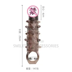 Spike Sleeve Reusable Condom Delay Ring - 10 Inches