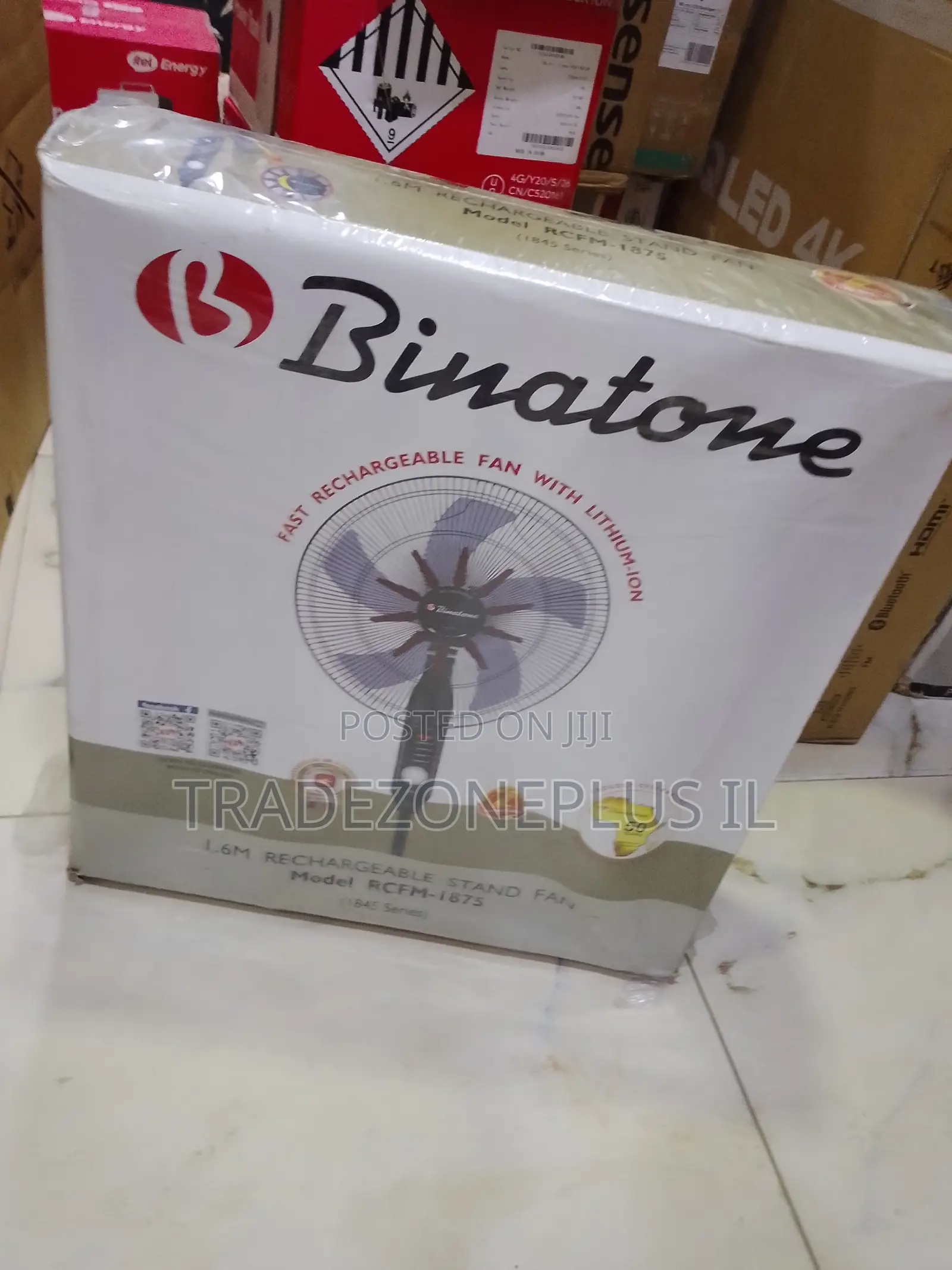 Affordable Binatone RCM-1875 Rechargeable Standing Fan