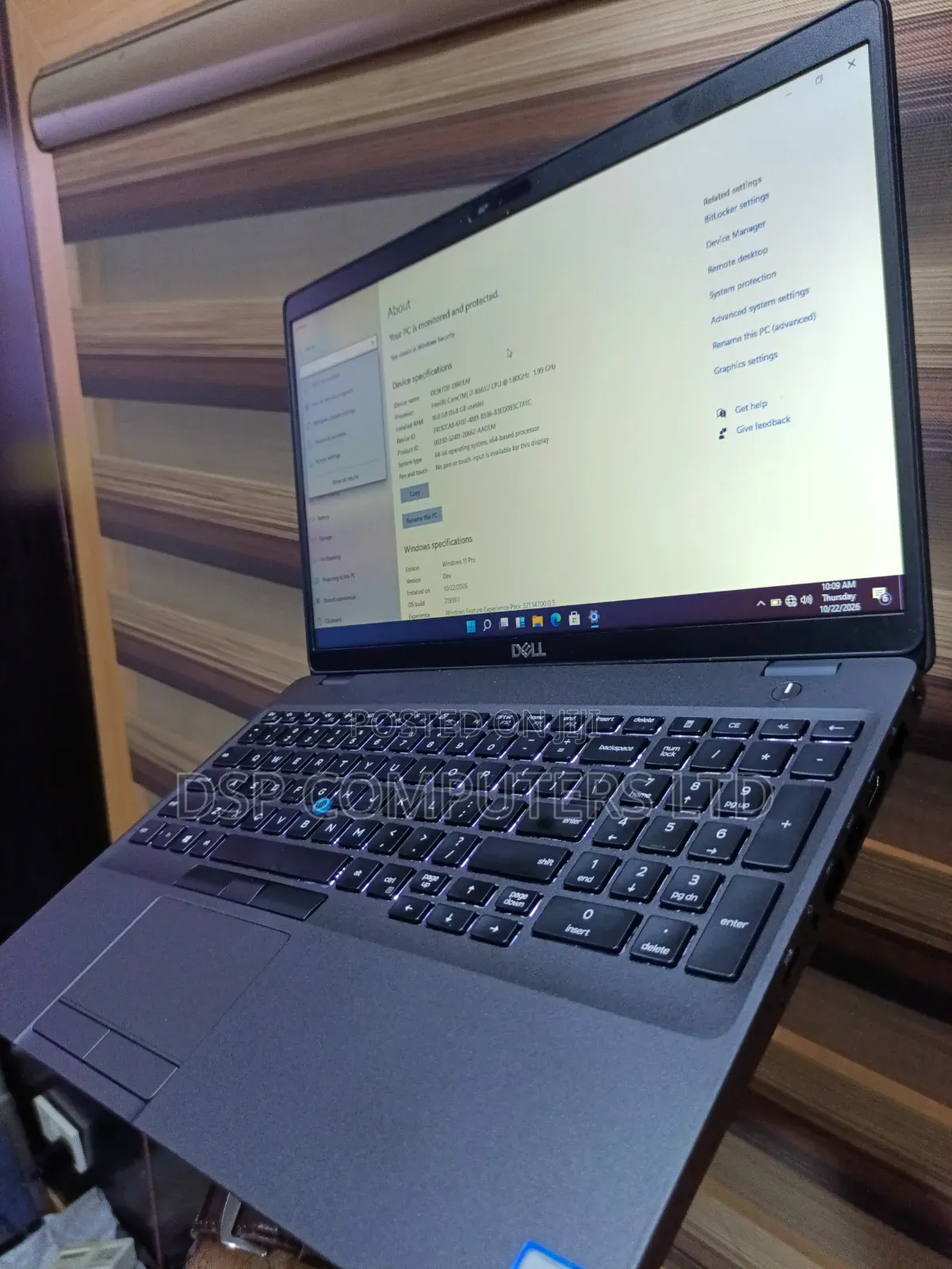 Laptop Dell Precision 3540 16GB Intel Core i7 SSD 512GB