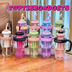 1300ml Cute Plastic Juice/Tea Infuser Water Bottle