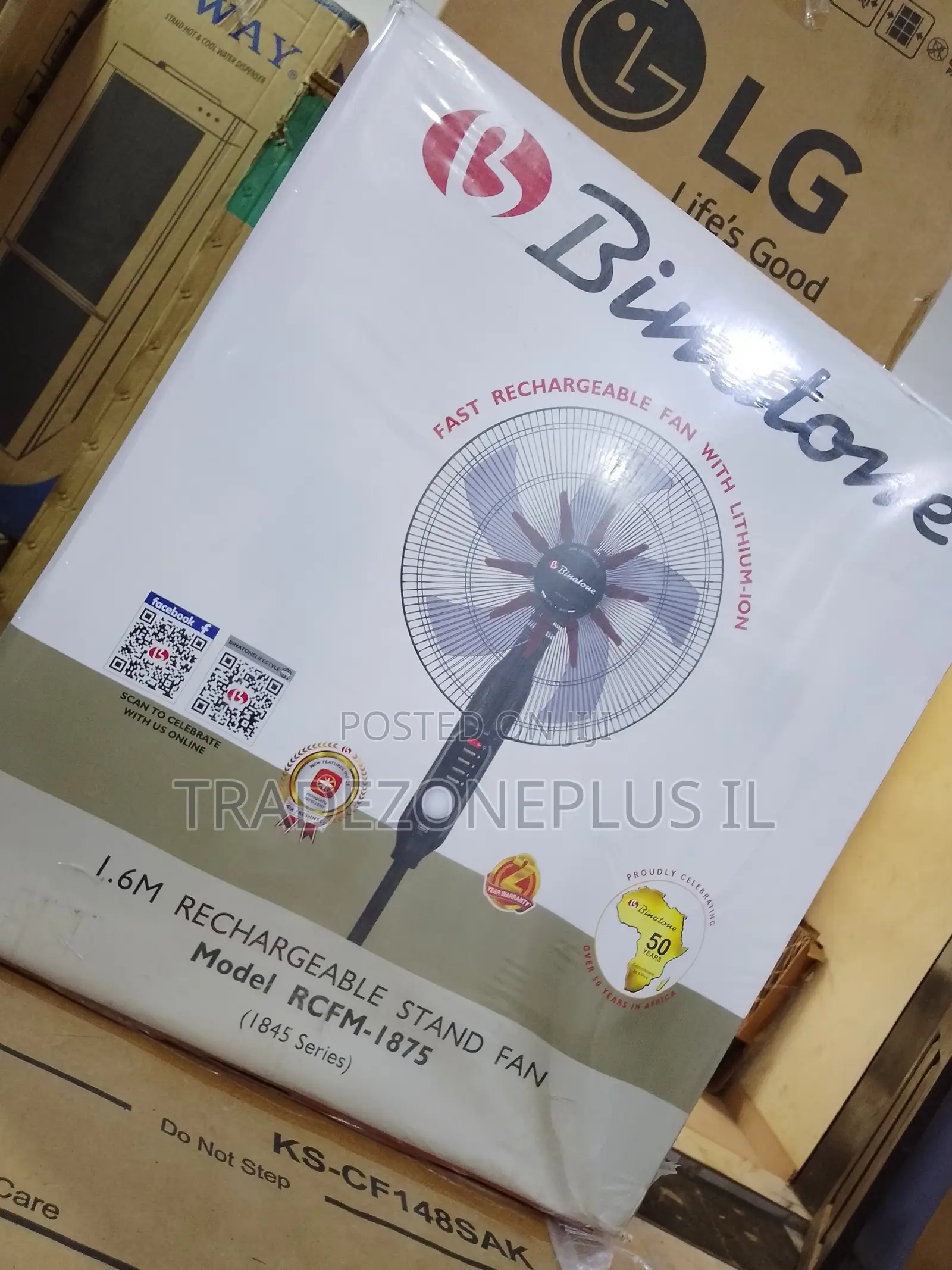 Freshen Your Space With Binatone RCM-1875 Battery Fan