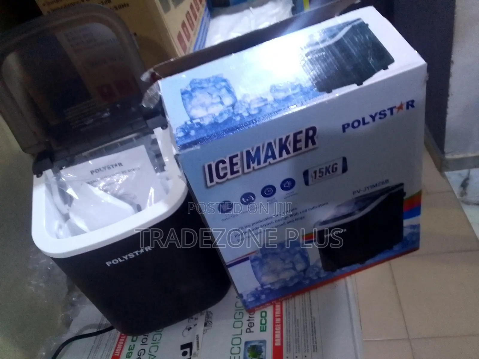 Make Ice Conveniently With Polystar 15kg Ice Machine
