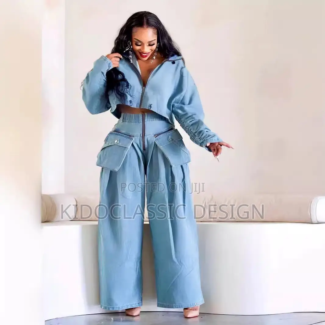 Women’s Cargo Jeans Denim Set