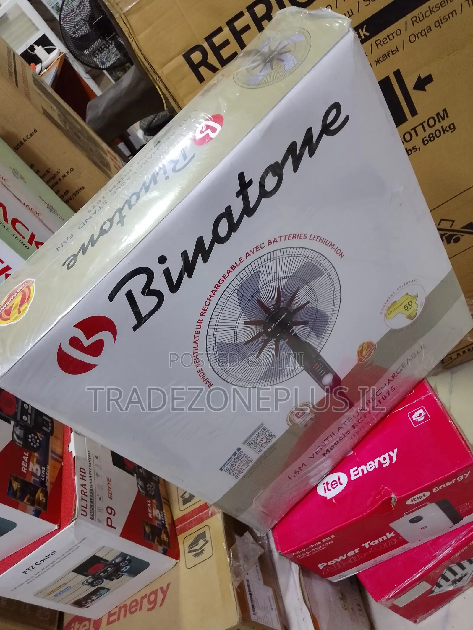 Binatone RCM-1875 Cordless Standing Fan for Flexible Comfort