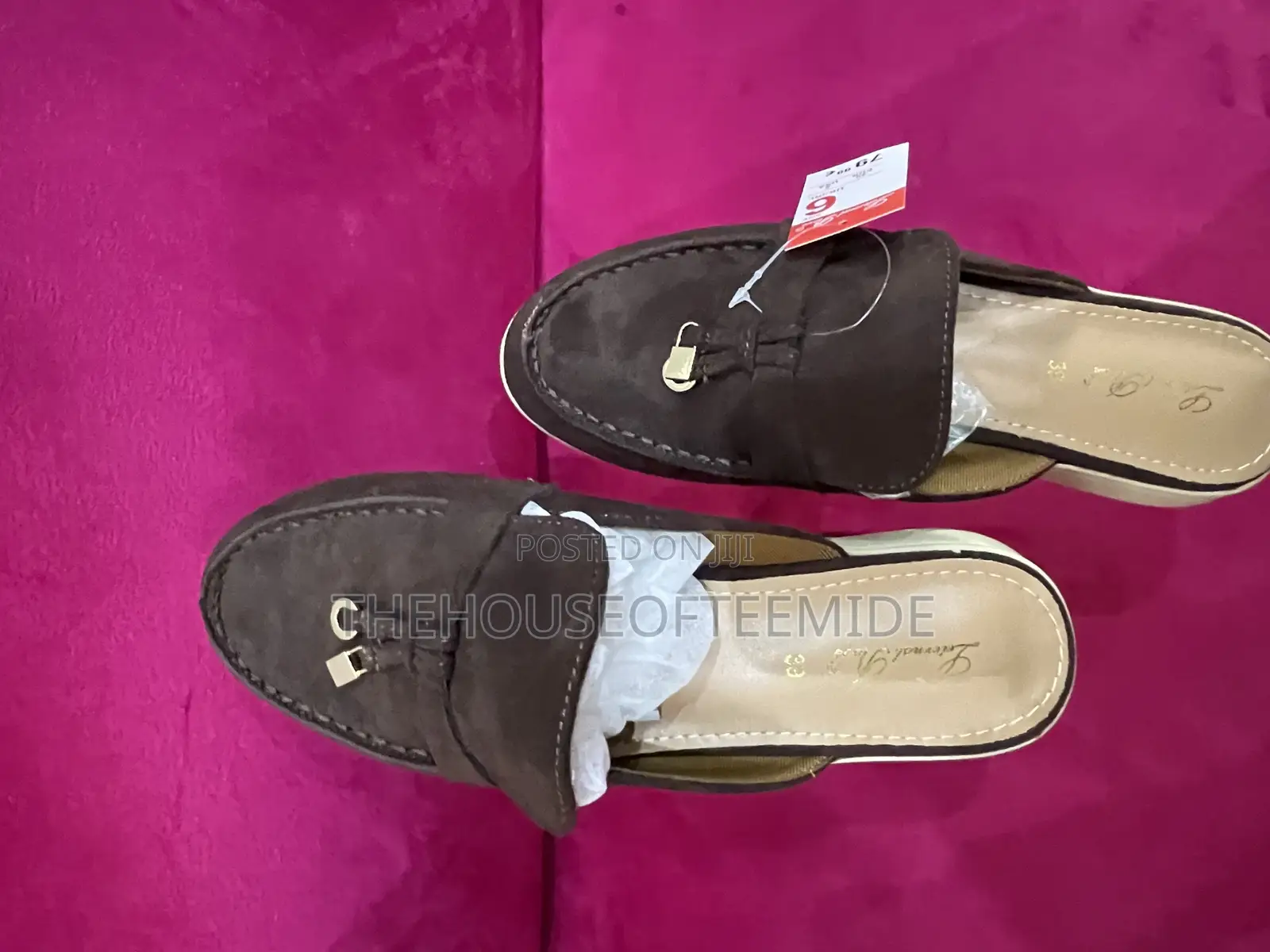 Unisex High Sole Half Shoe