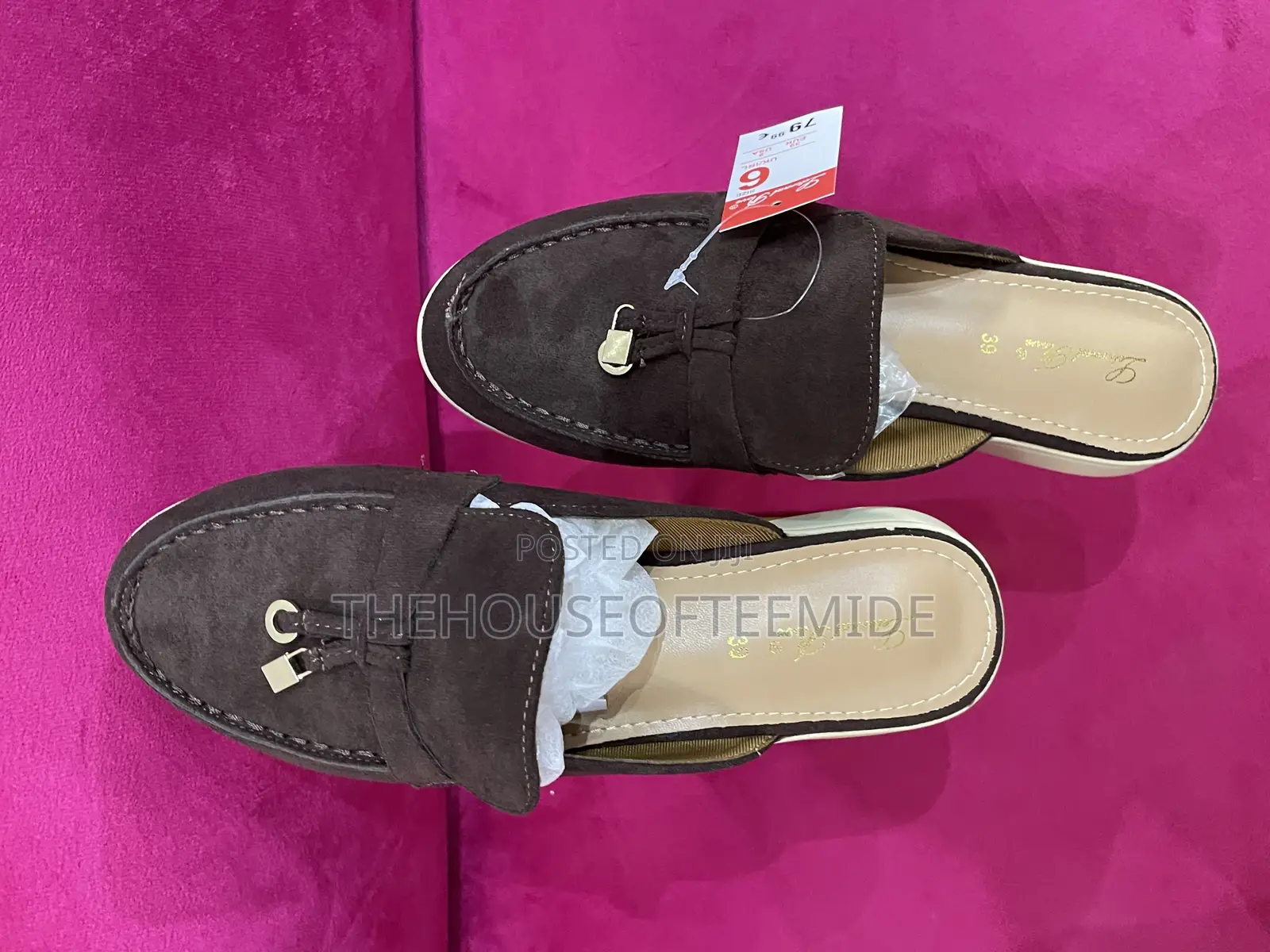 Unisex High Sole Half Shoe