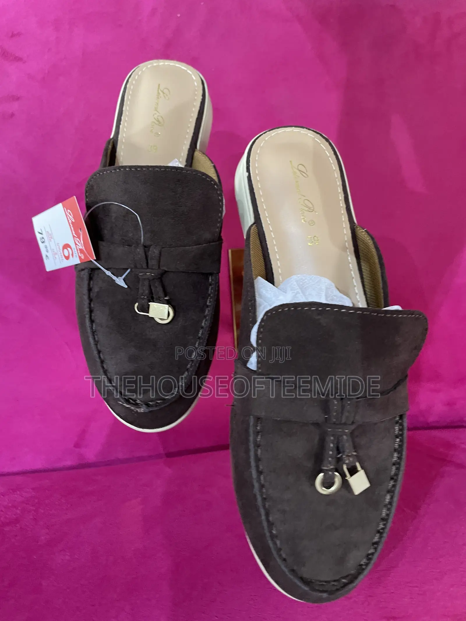 Unisex High Sole Half Shoe