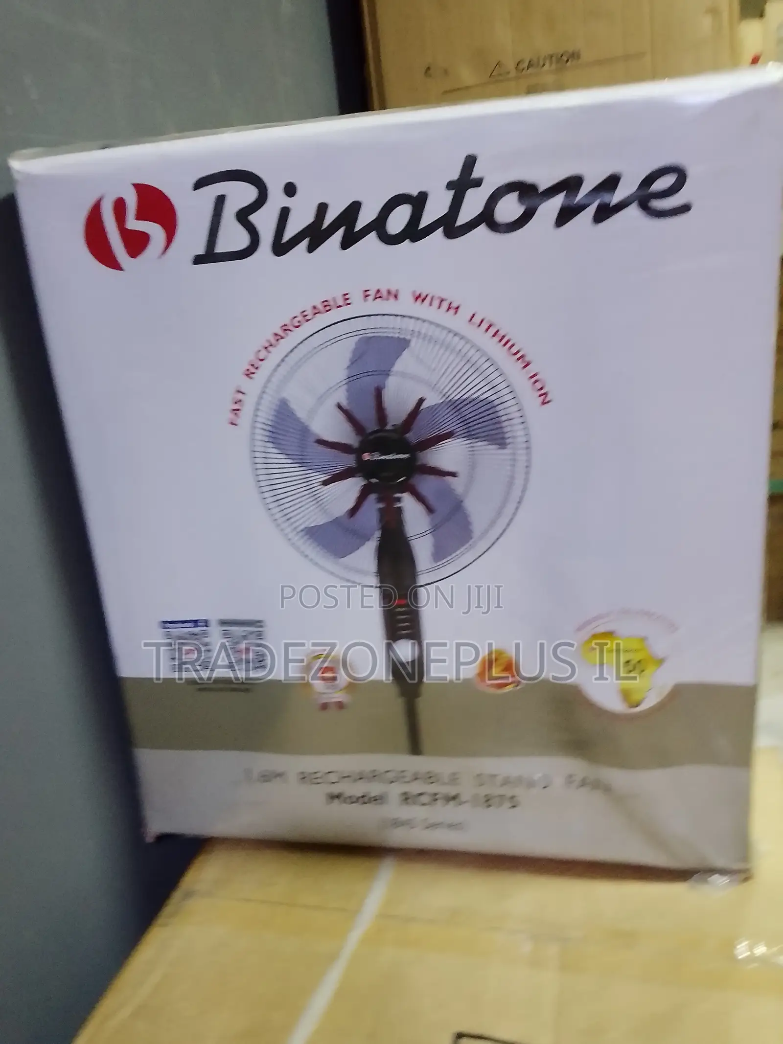 Shop Smart With Binatone Rechargeable Standing Fan RCM-1875