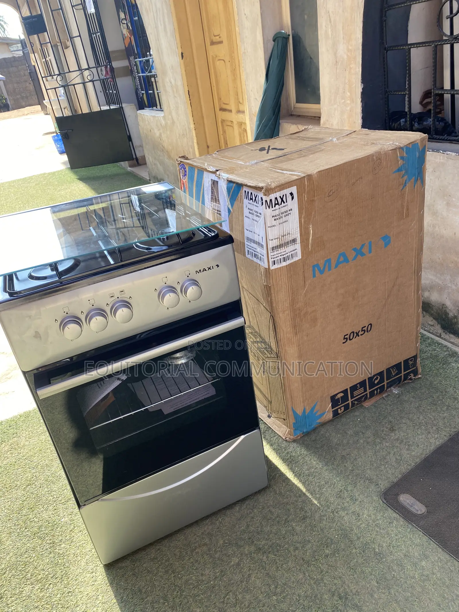 MAXI FSC40G2 50x50cm Kitchen Gas Stove With Four Burners and Oven