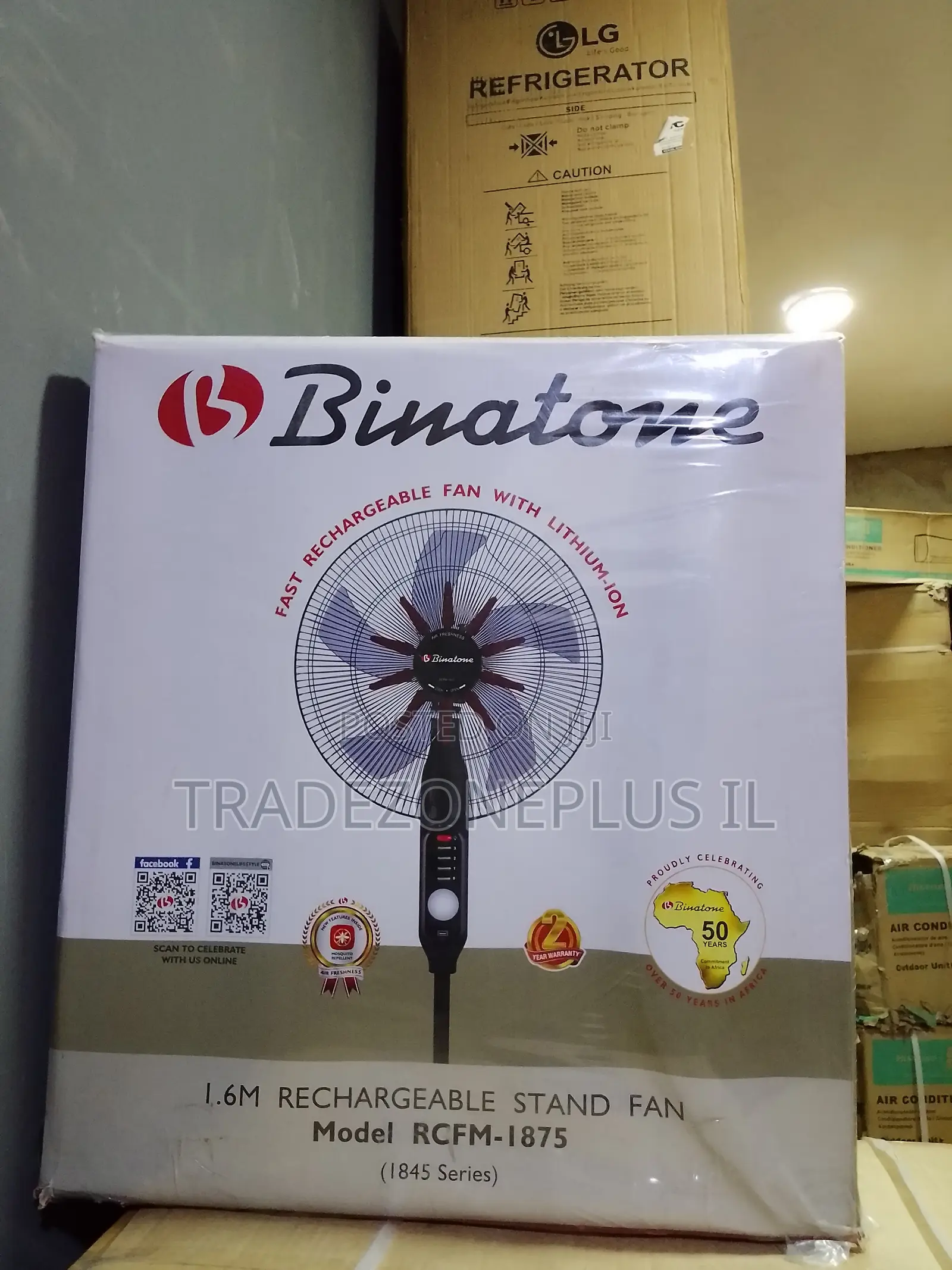 Make Hot Days Easier With Binatone 1.6m Rechargeable Fan