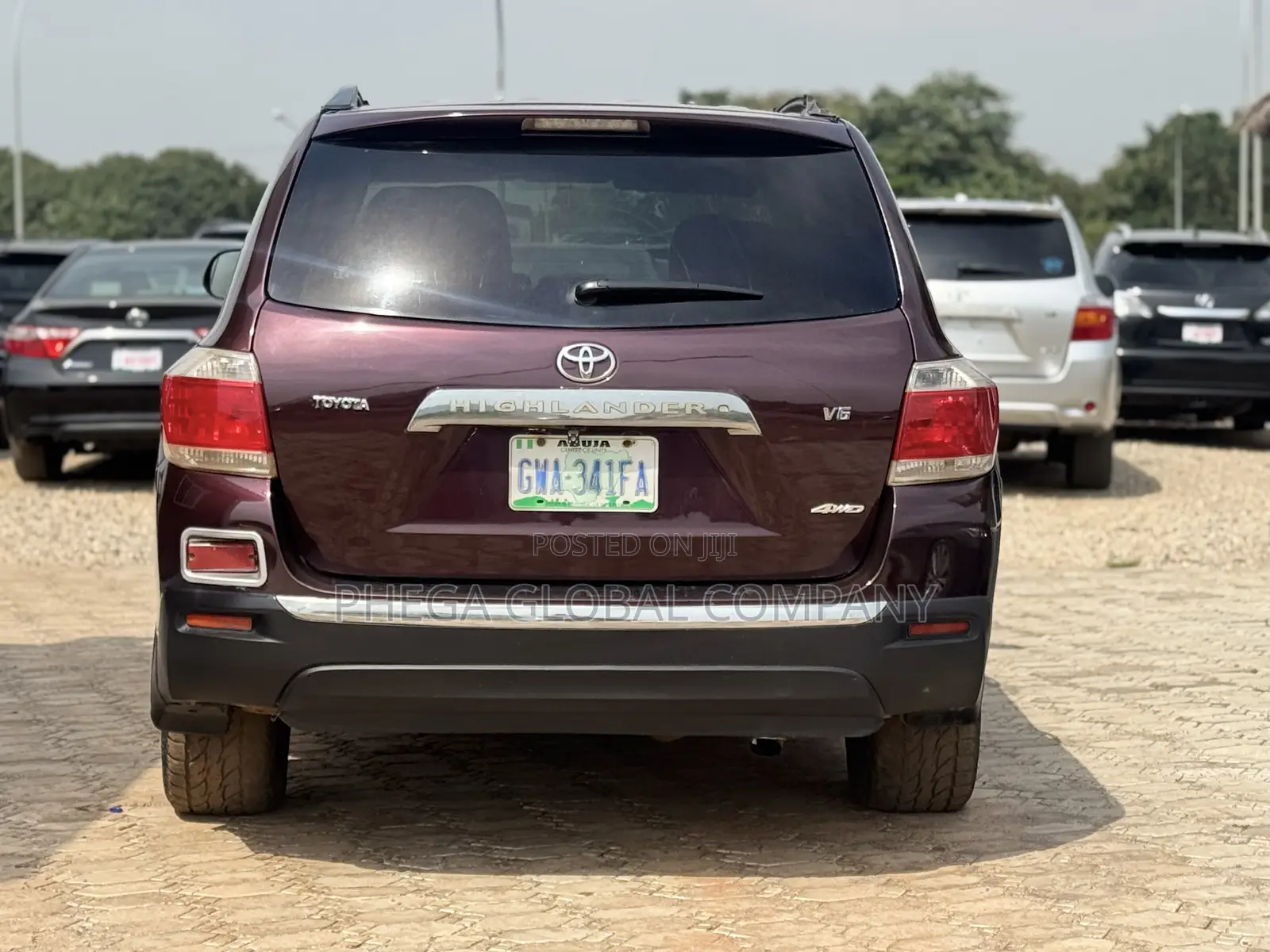 Toyota Highlander 2008 Burgundy