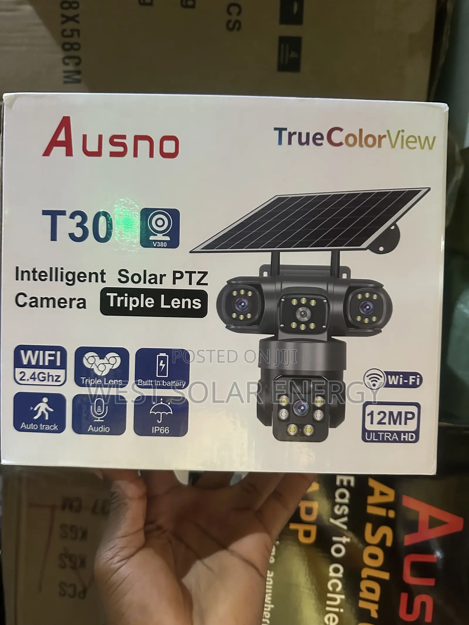Auson Intelligence Three Lens Solar Camera With WiFi