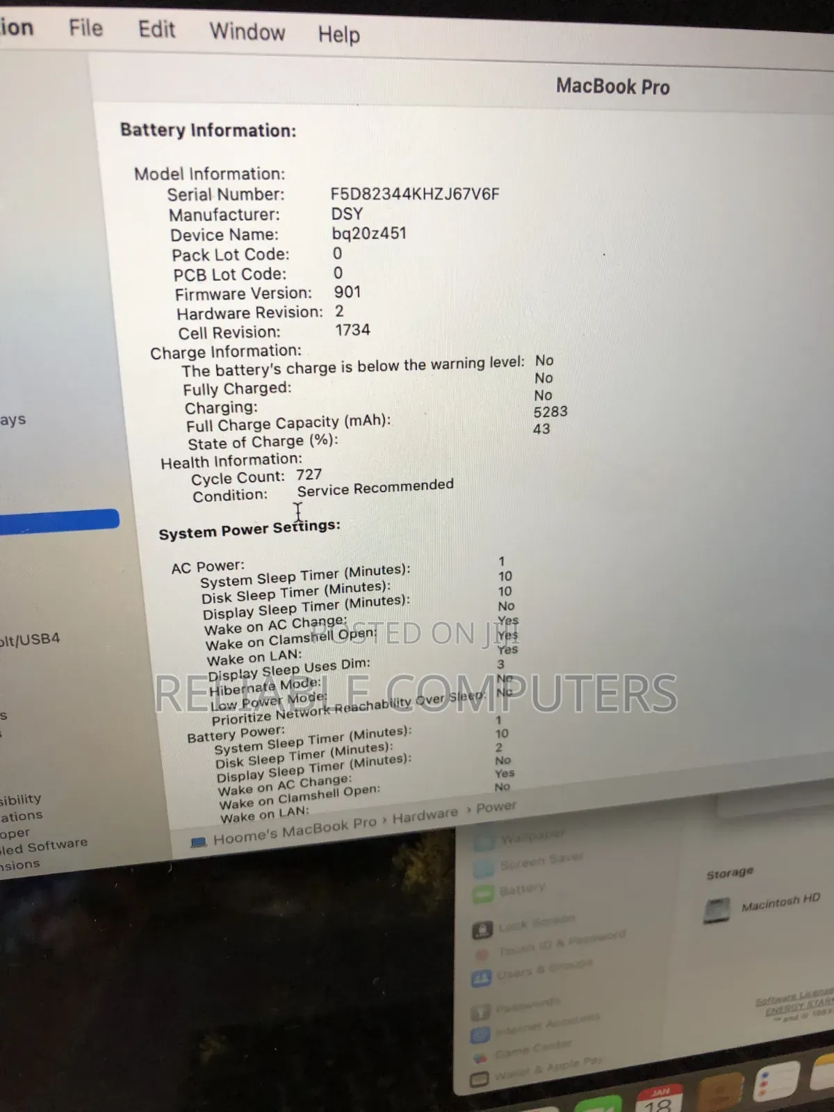 Laptop Apple MacBook 2018 16GB Intel Core i9 SSD 2T