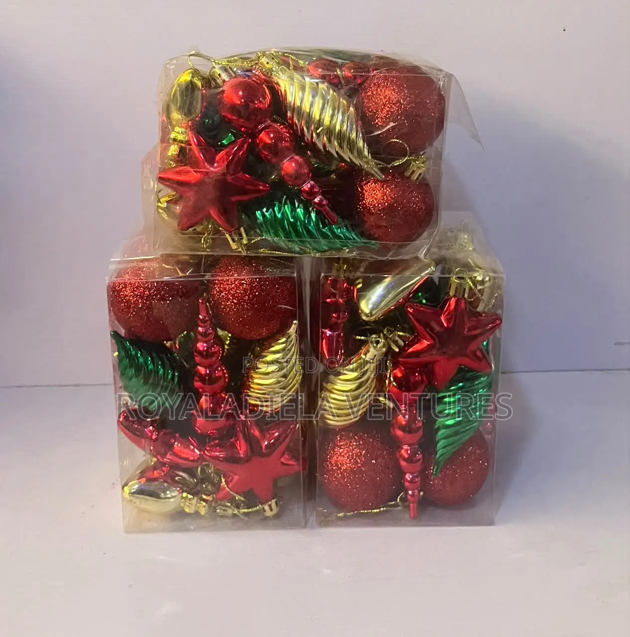 Mixed Ornaments for Christmas Tree