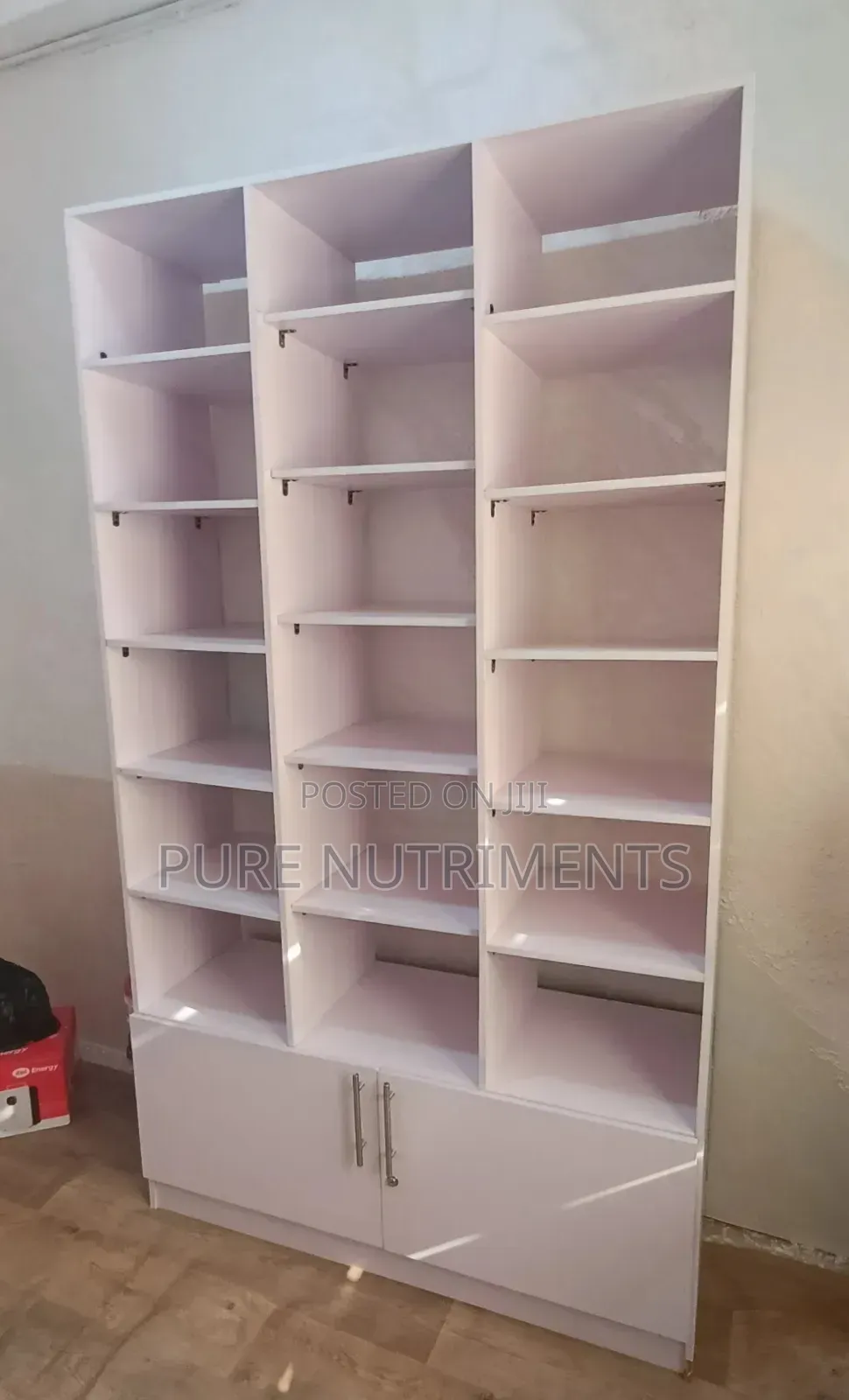 White Wooden Shelf for Shop or Home Use