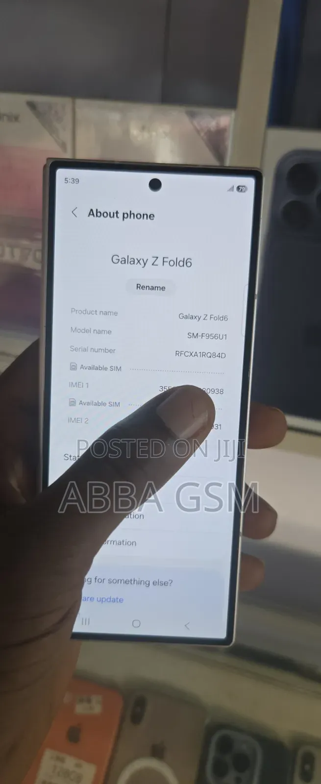 New Samsung Galaxy Z Fold6 512 GB Pink