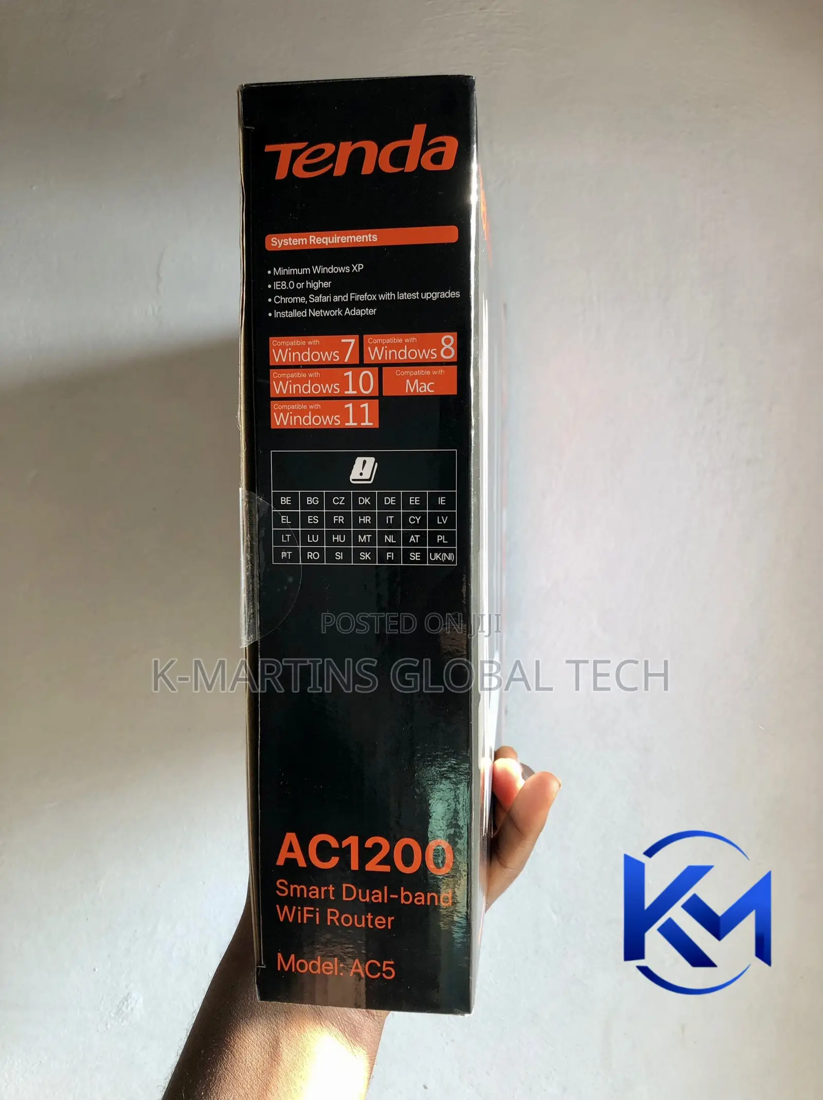 Tenda AC5 AC1200 Dual Band WiFi Router 4 Antennas