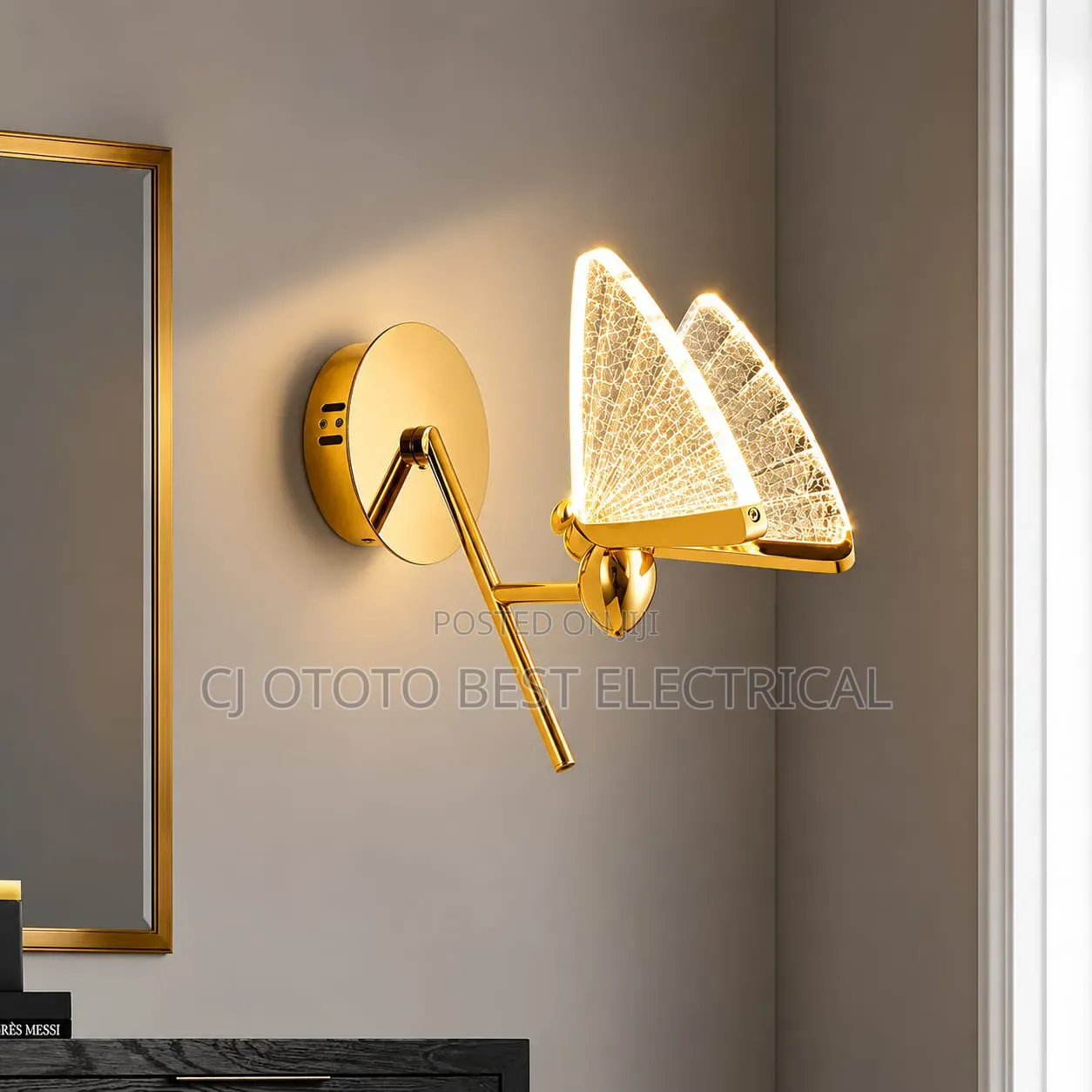 Big Butterfly Led Luxury Wall Bracket Light, New Arrival