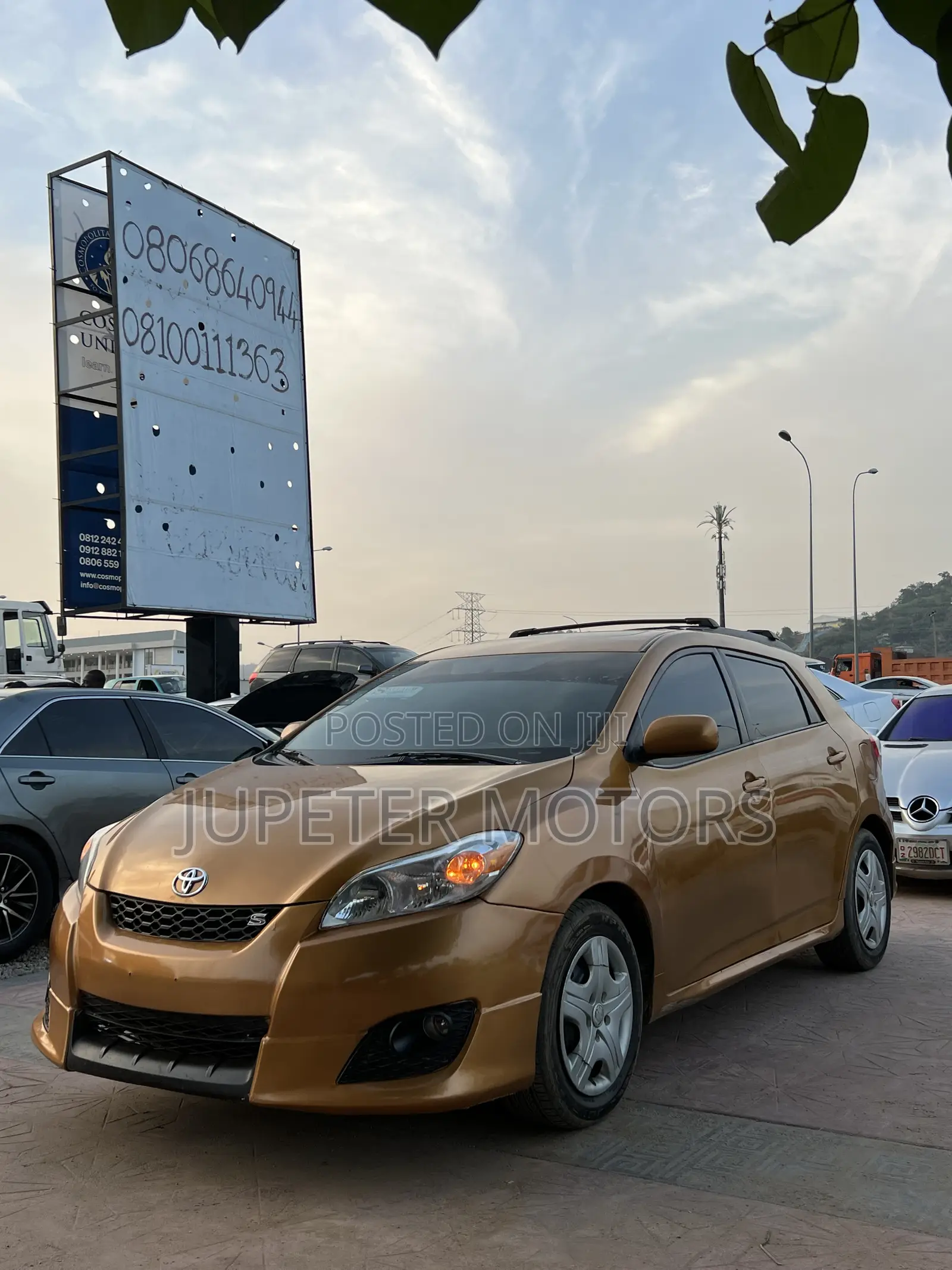 Toyota Matrix S Hatchback FWD (2.4L 4cyl 5A) 2009 Gold