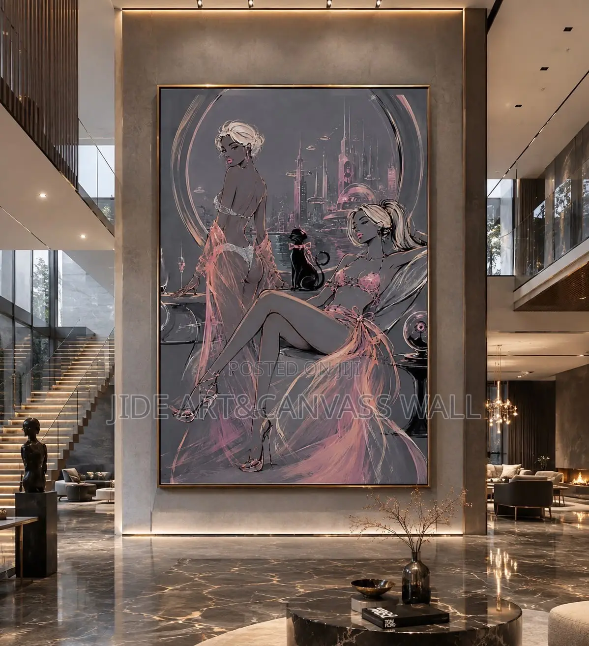 Modern Abstract Digital Painting Wall Art Decors and Designs