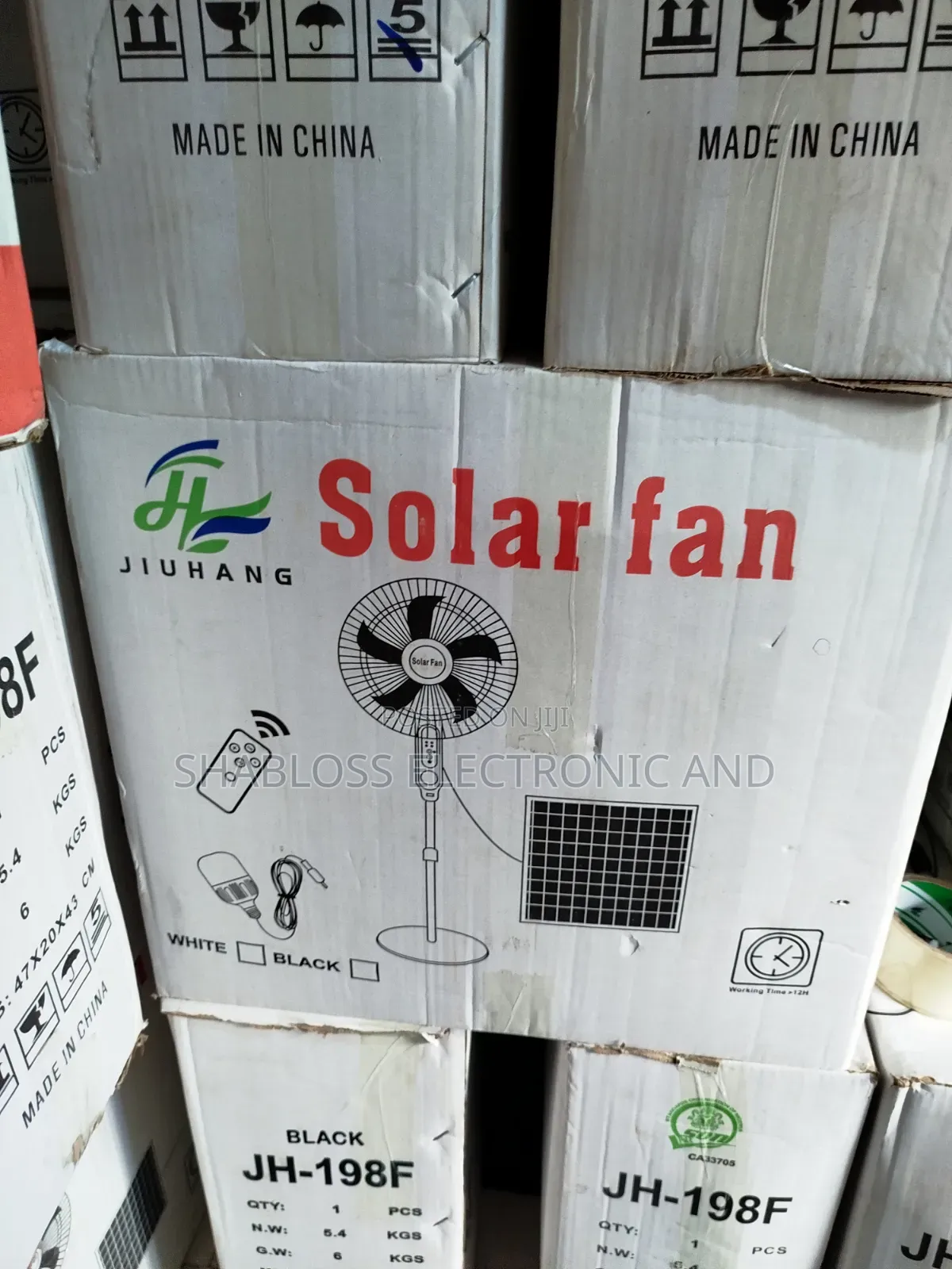 16 Inch Solar Rechargeable Fan