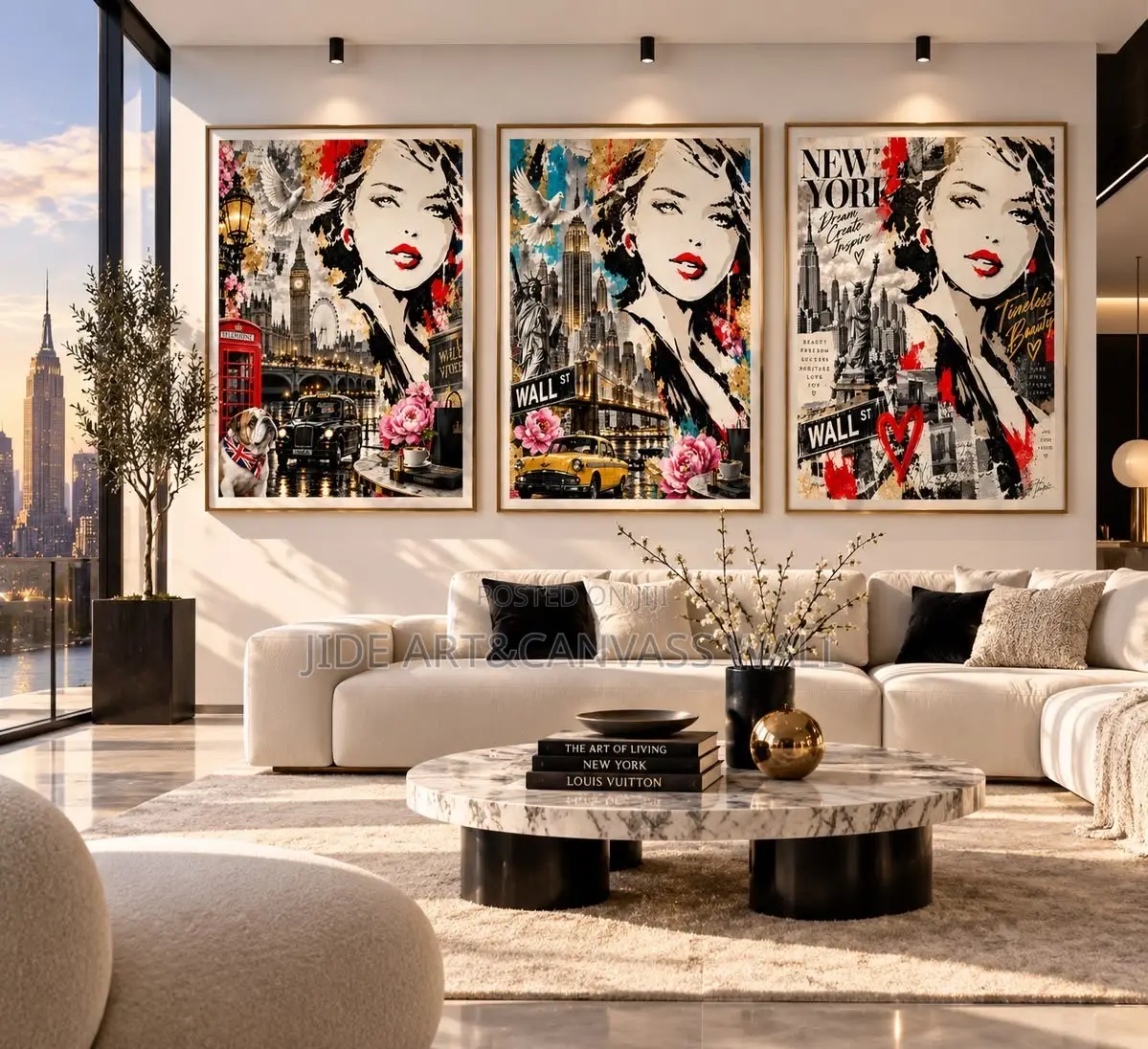 Splits Modern Digital Wall Arts Interior Decors