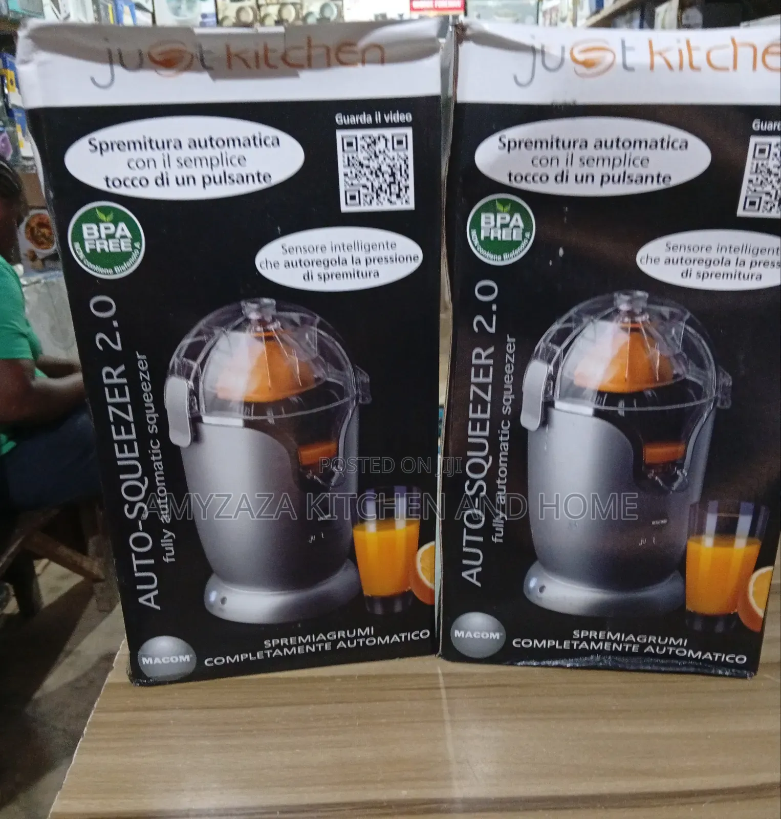 MACOM Just Kitchen Auto-Squeezer 2.0 - Fully Automatic Citrus Juicer".