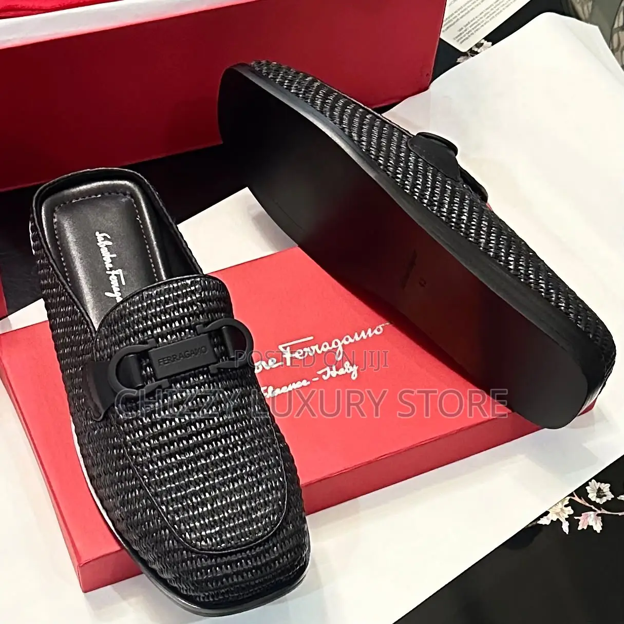Salvatore Ferragamo Quality Luxury Men Half Shoe